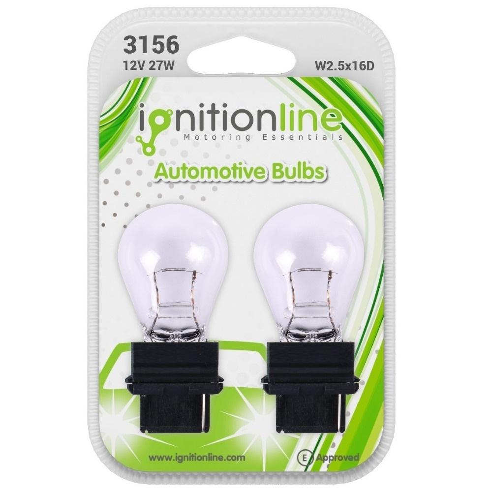 3156 12V 27W Indicator Wedge Bulbs (Pack Of 2)