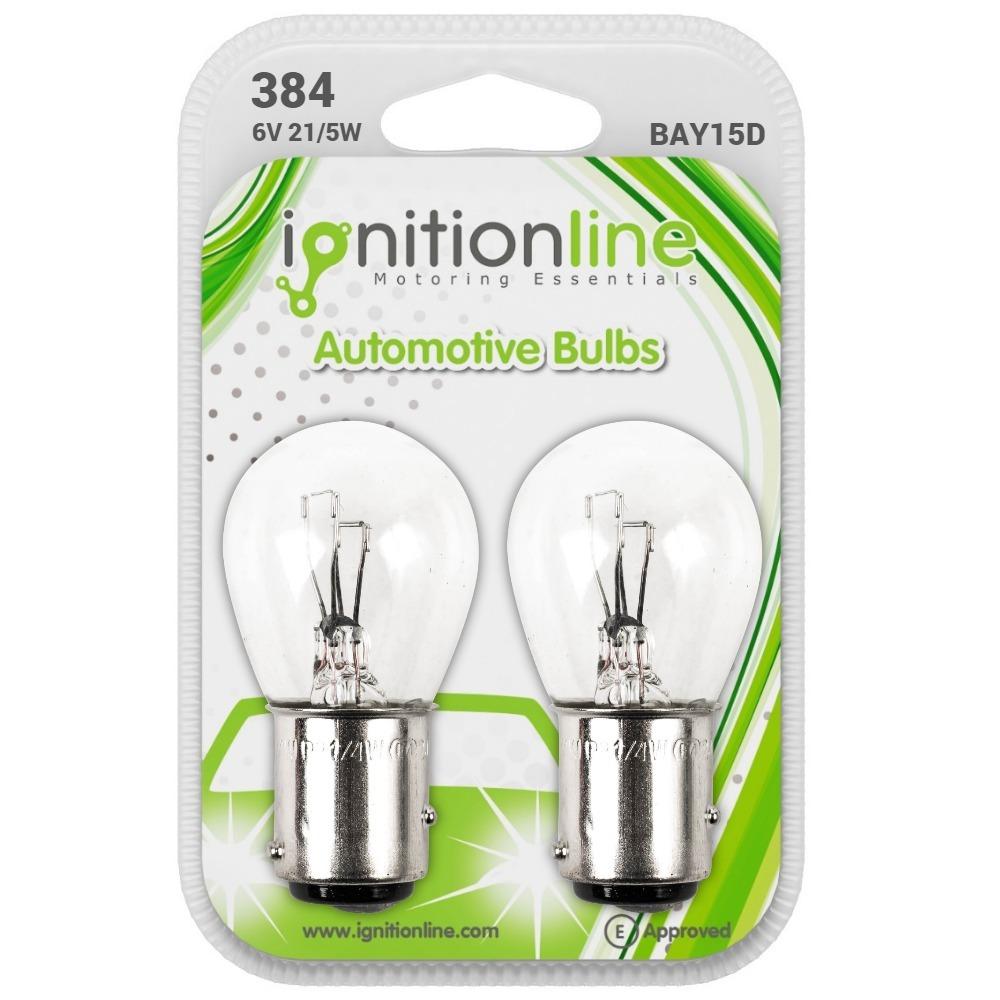 384 6V 21/5W Bayonet Bulbs (Pack Of 2)