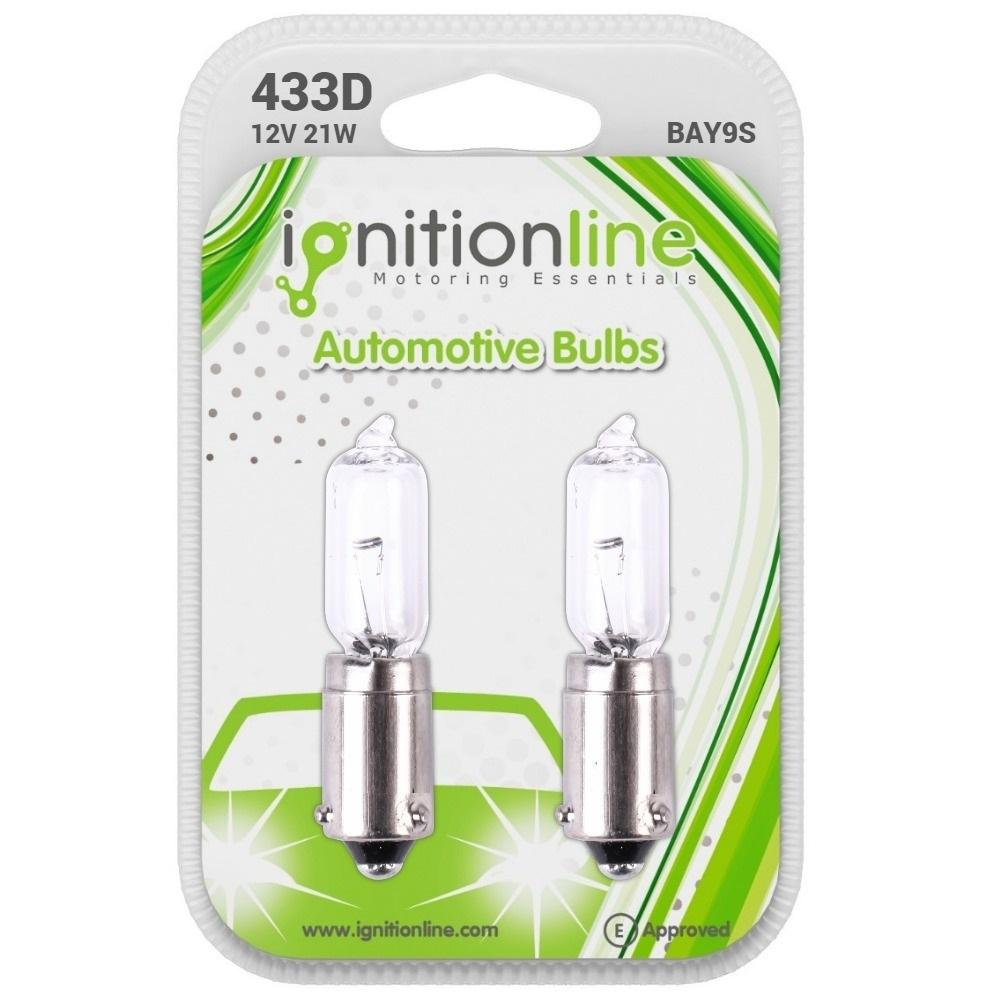 433D Halogen 12V 21W Side & Tail Light Bulbs (Pack Of 2)
