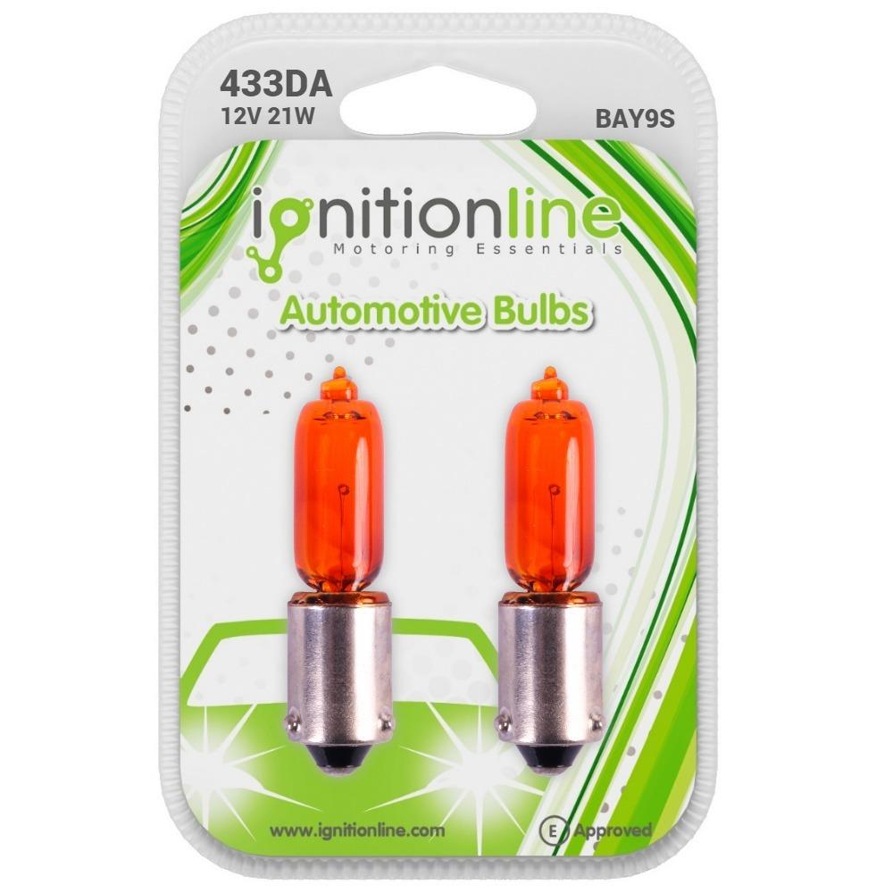 433Da Amber 12V 21W Indicator Light Bulbs (Pack Of 2)