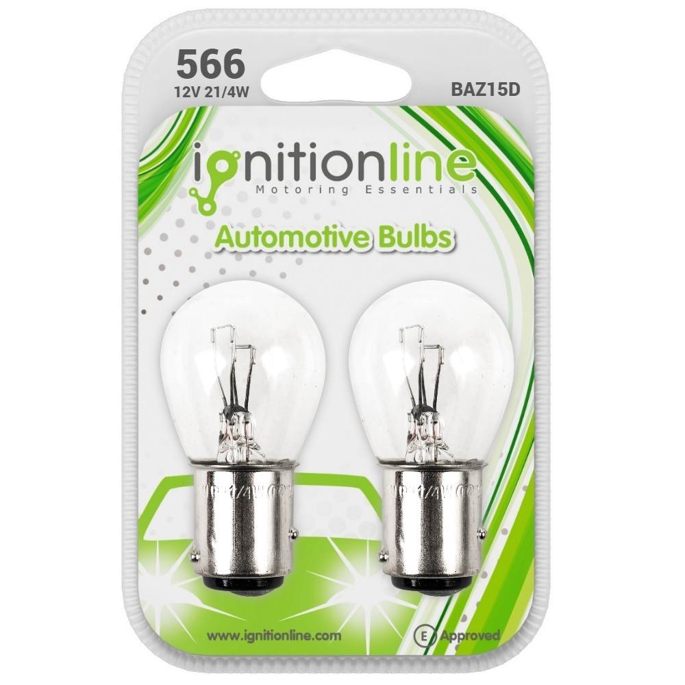 566 12V 21/4W Bayonet Bulbs (Pack Of 2)