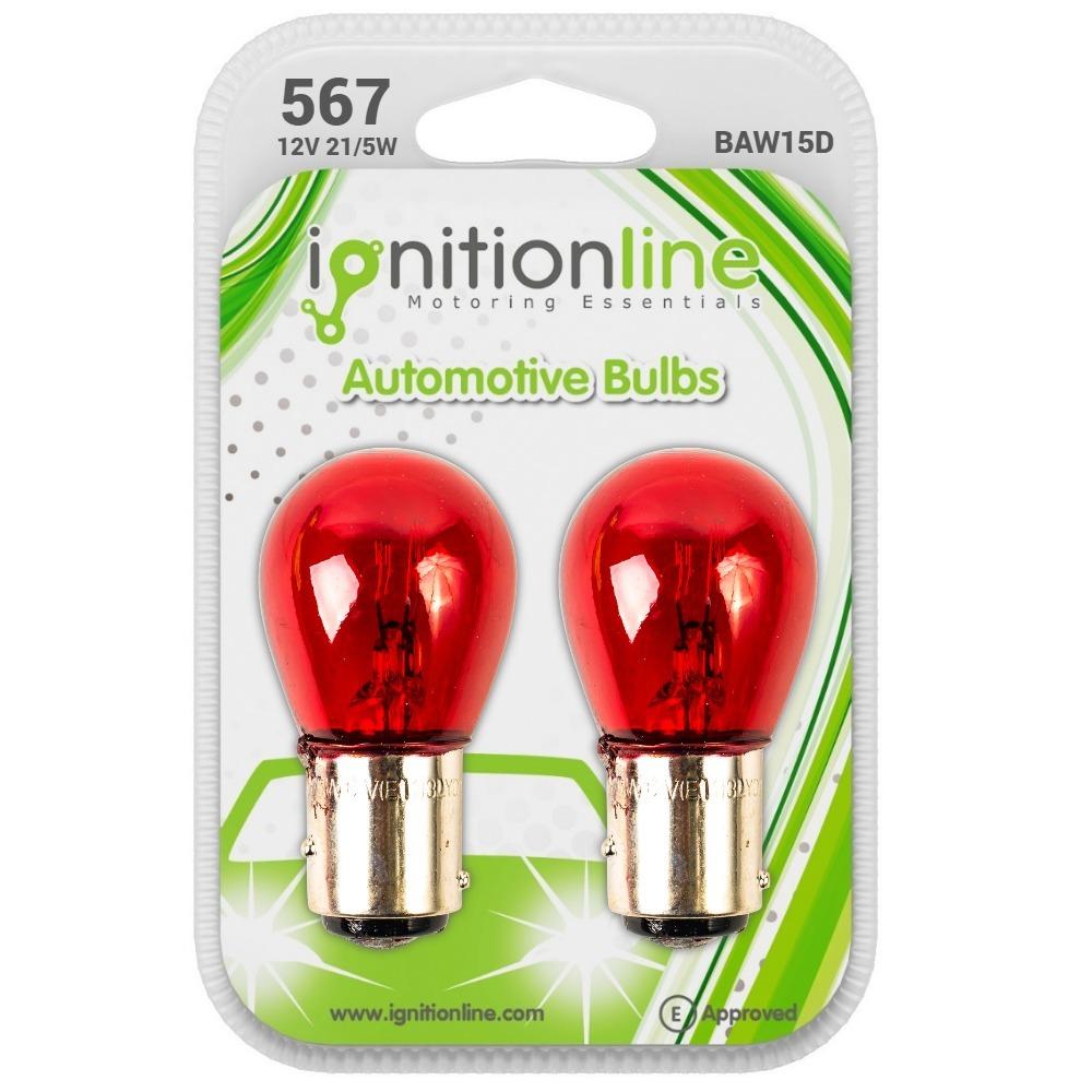 567 12V 21/5W Bayonet Bulbs (Pack Of 2)