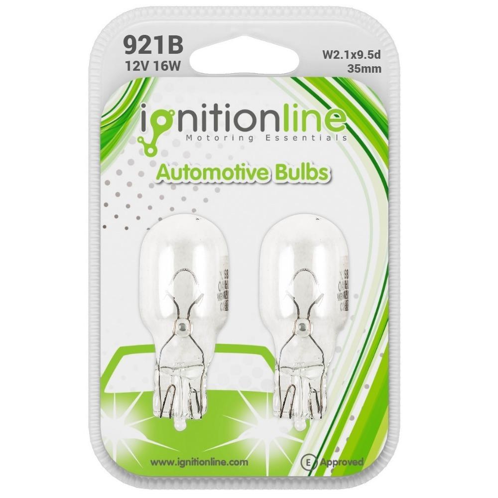921B 12V 16W Capless Wedge Bulbs (Pack Of 2)