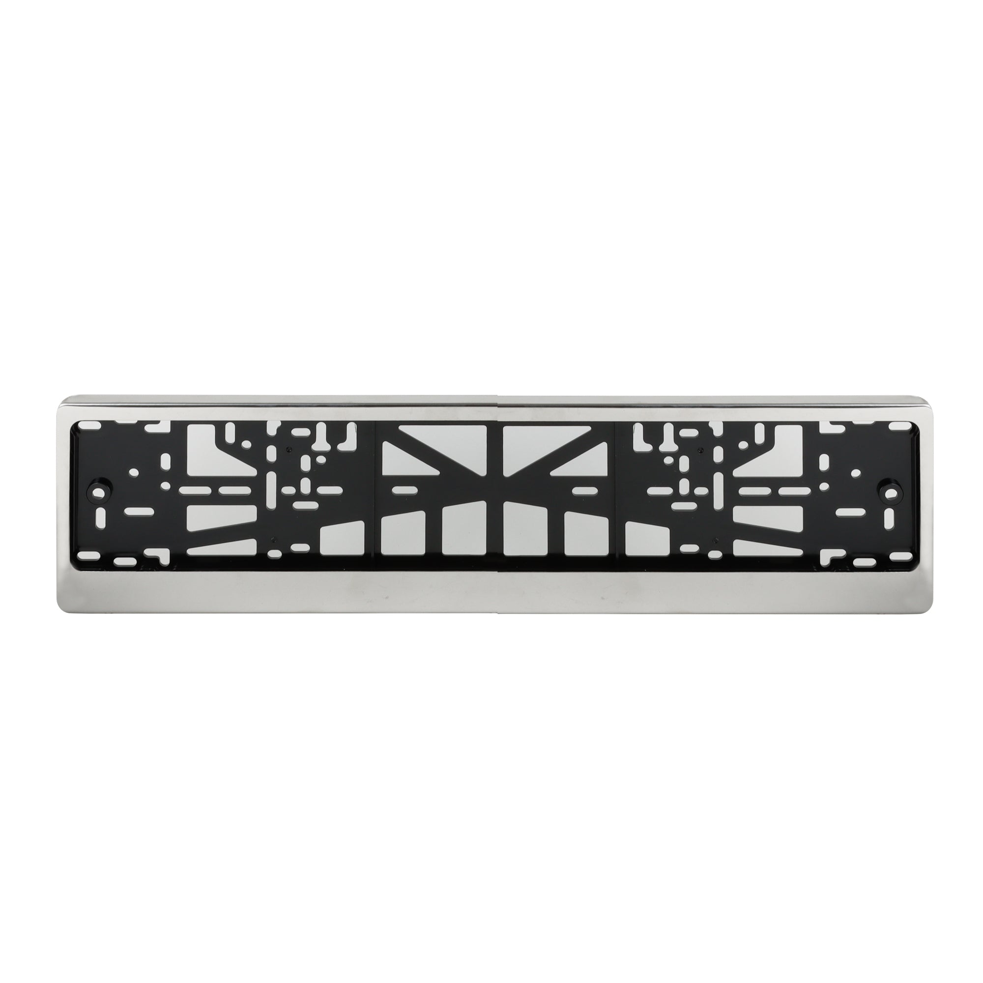 UTF4C Barbados Black Metal License Plate Frame - 12x6 Inch, Aluminum, Pre-Drilled Holes, Weather Resistant