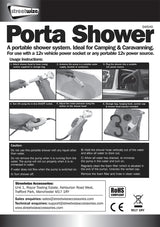 Leisurewize 12V Porta Shower