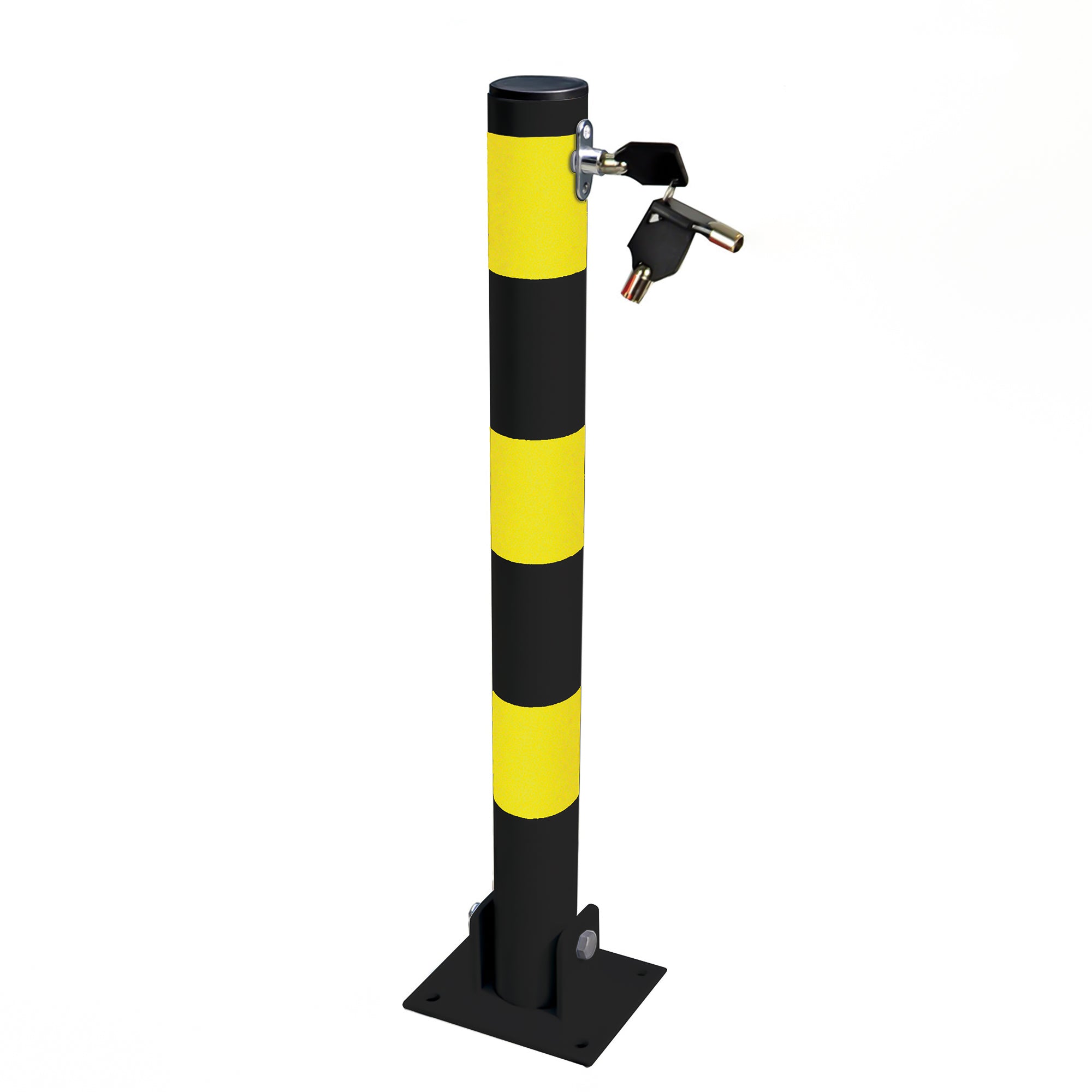 Streetwize Folding Parking Post (Round) W/ Bolts