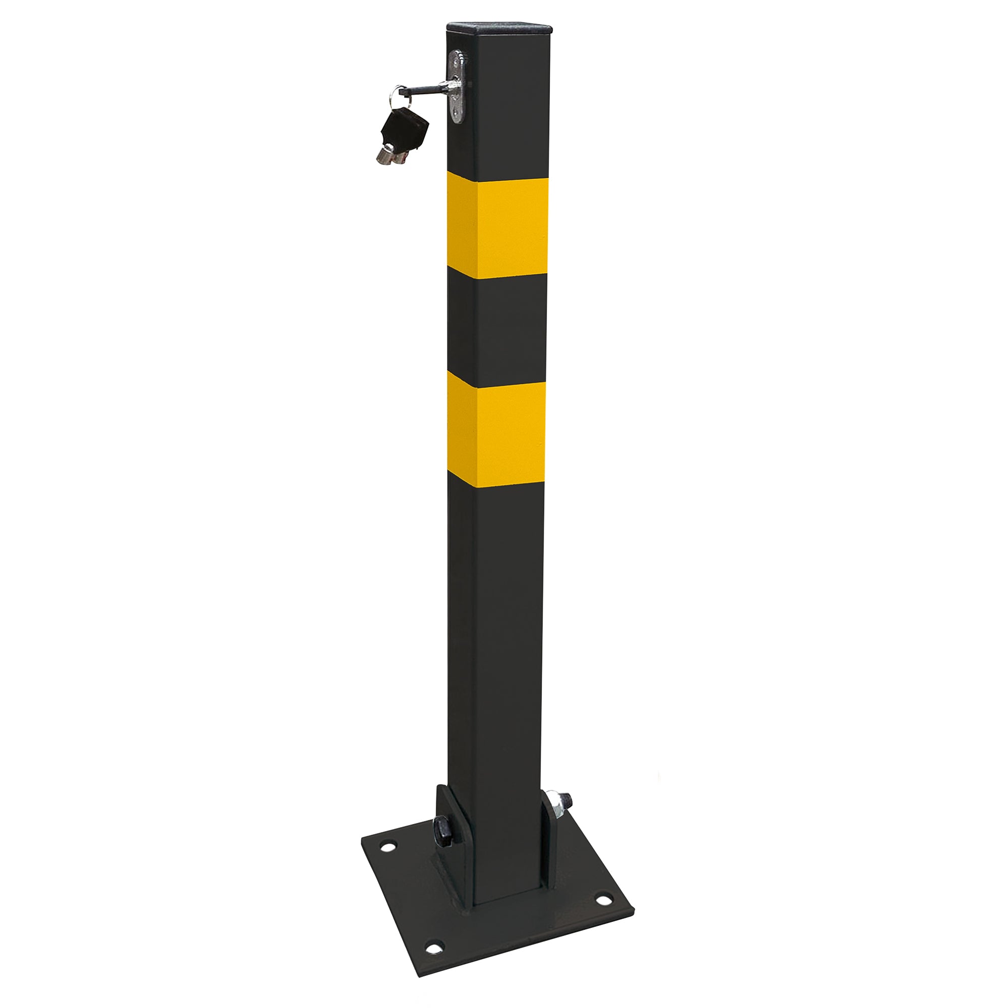 Streetwize Folding Parking Post (Square) W/ Bolts