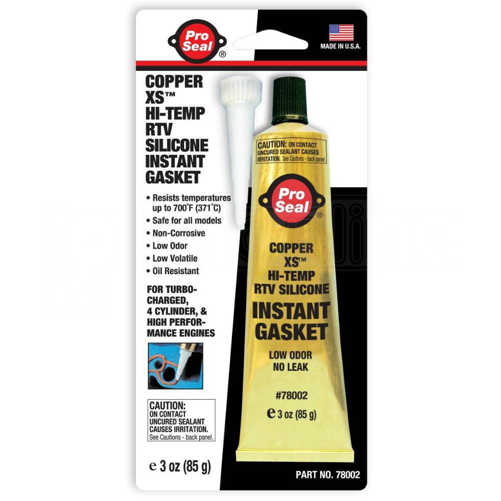 Pro Seal Copper Xs Hi-Temp Rtv Silicone Instant Gasket 85G