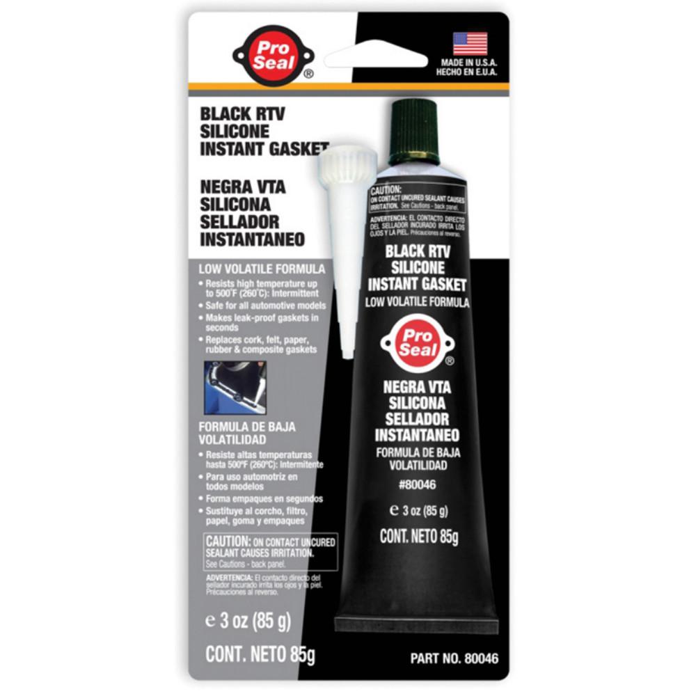 Pro Seal Black Rtv Silicone Instant Gasket 85G