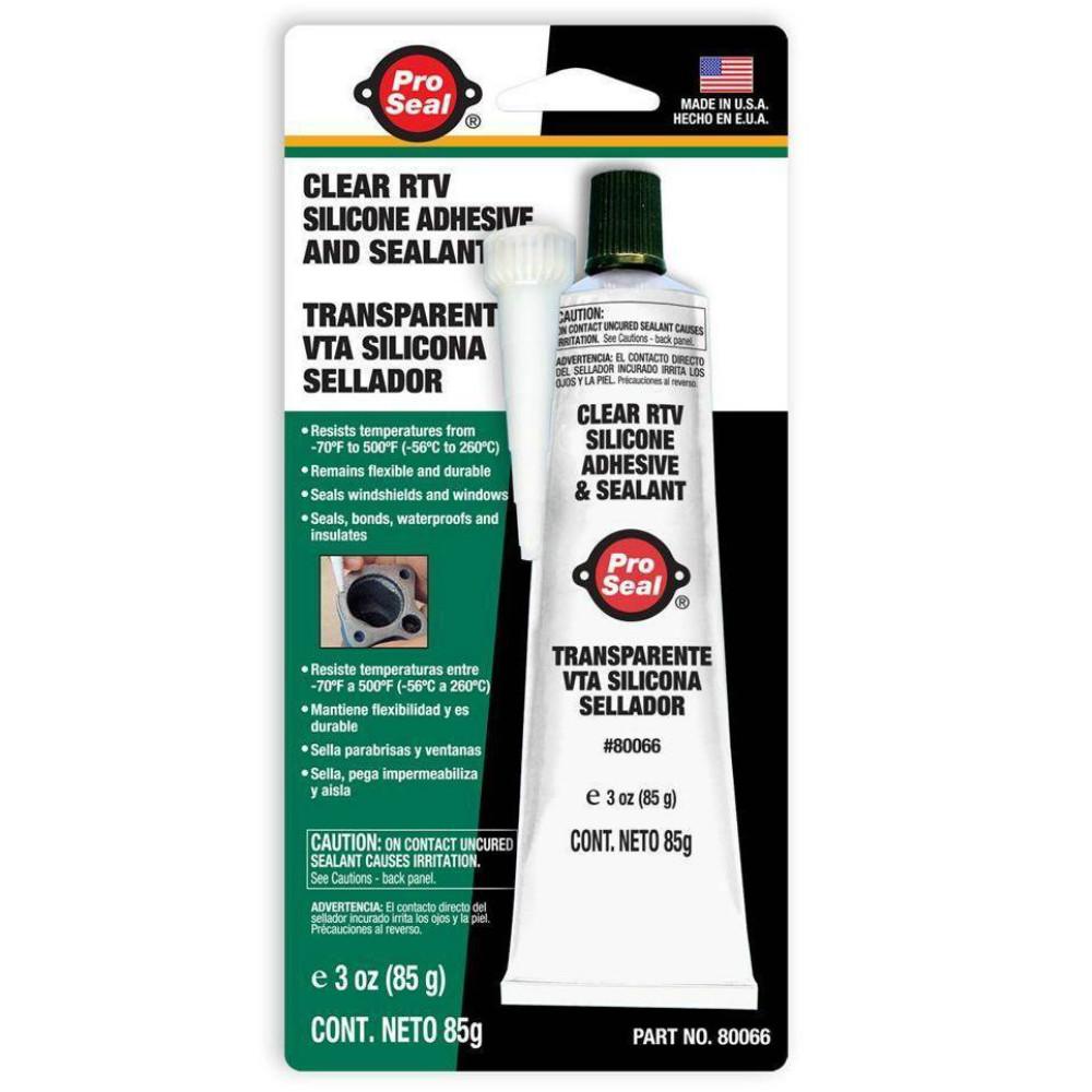 Pro Seal Clear Rtv Silicone Adhesive & Sealant 85G