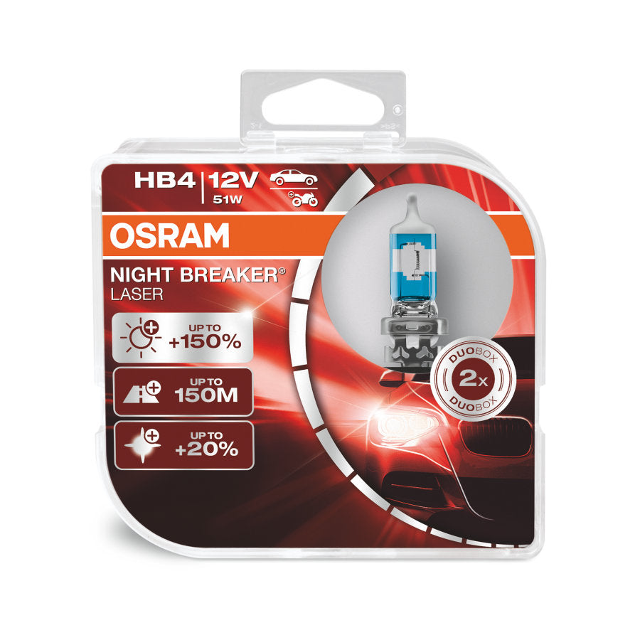 Osram Hb4 Night Breaker Laser Next Generation 12V 51W Bulbs  (Twin Pack)