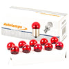 207 Red Replacement 12V 5W Side & Tail Light Bayonet Bulbs (Pack Of 10)