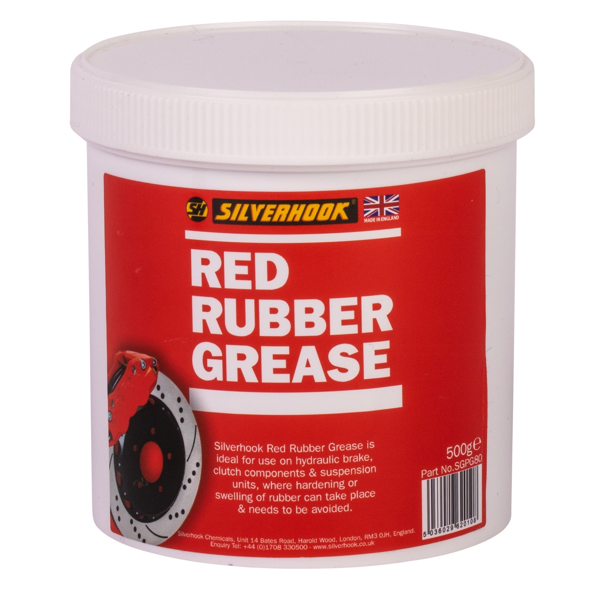 SilverHook Red Rubber Grease 500G