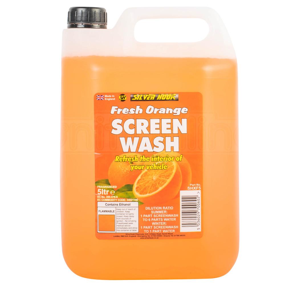SilverHook Fresh Orange Screen Wash 5 Litre