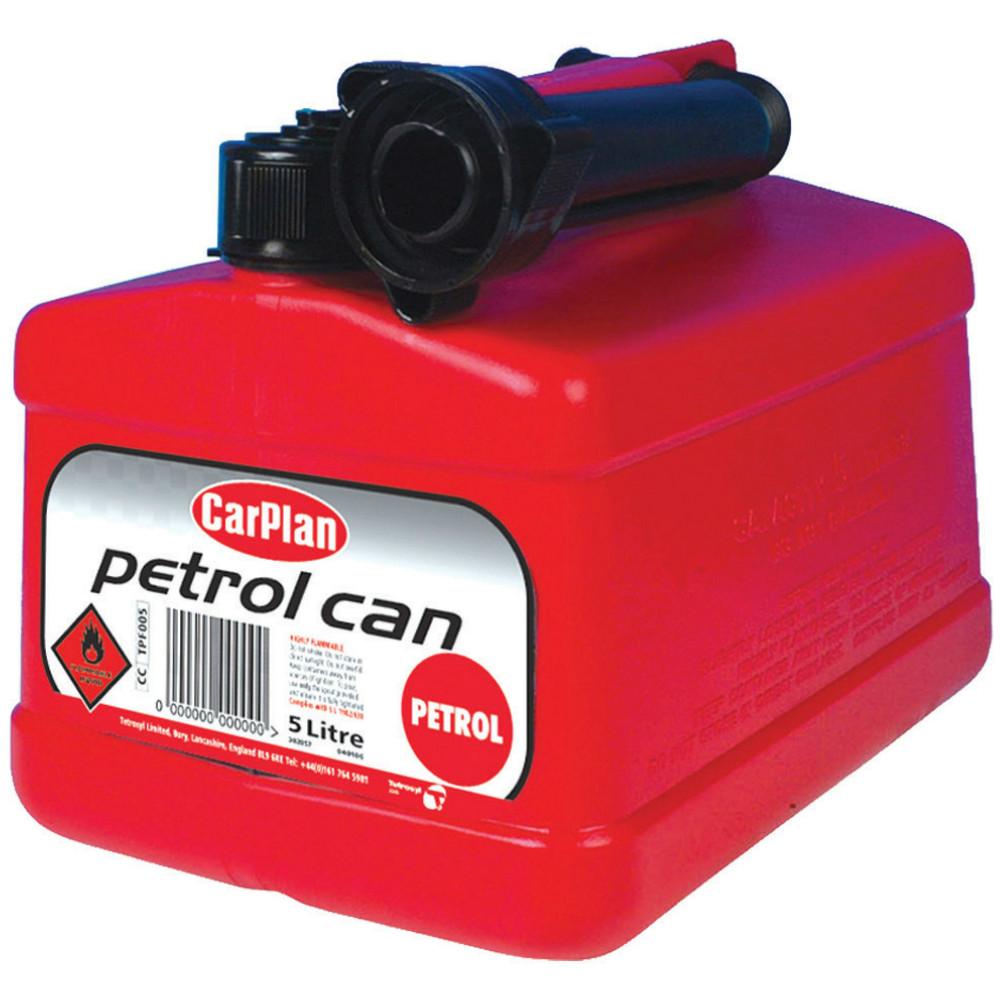 CarPlan Petrol Fuel Can  5 Litre (Red)