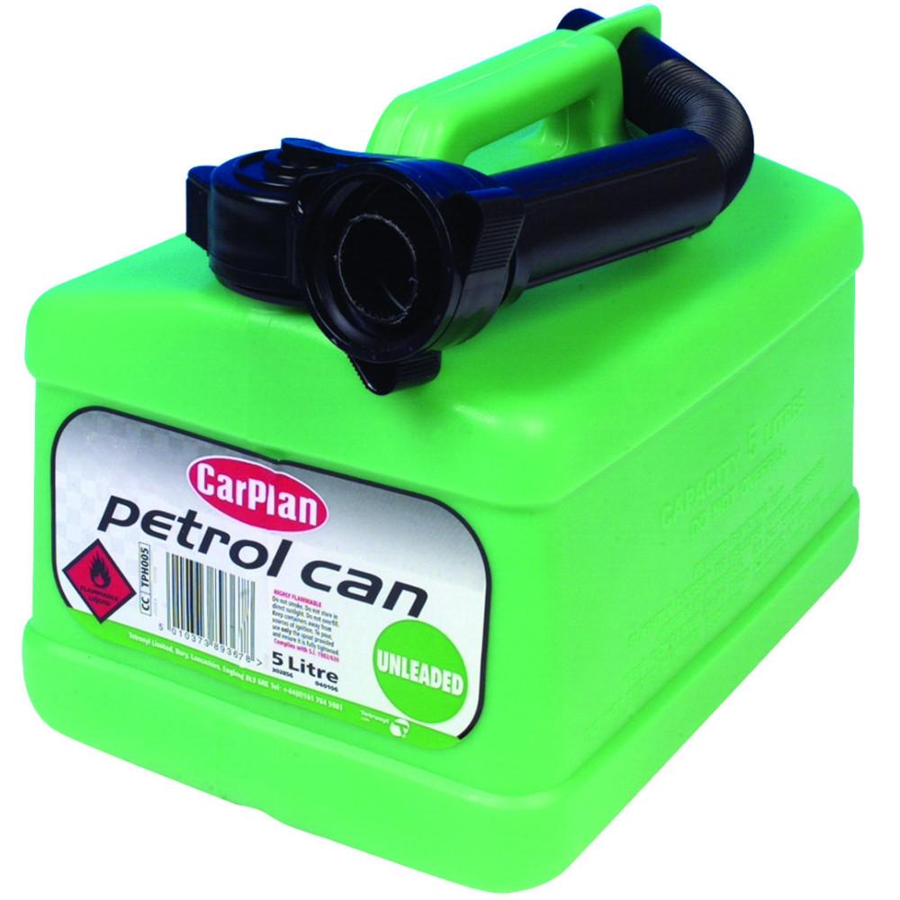 Carplan Unleaded Petrol Fuel Can 5 Litre (Green)