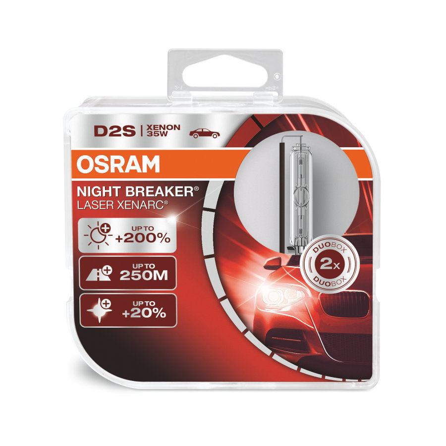 OSRAM D2S XENARC NIGHT BREAKER LASER - Twin Pack