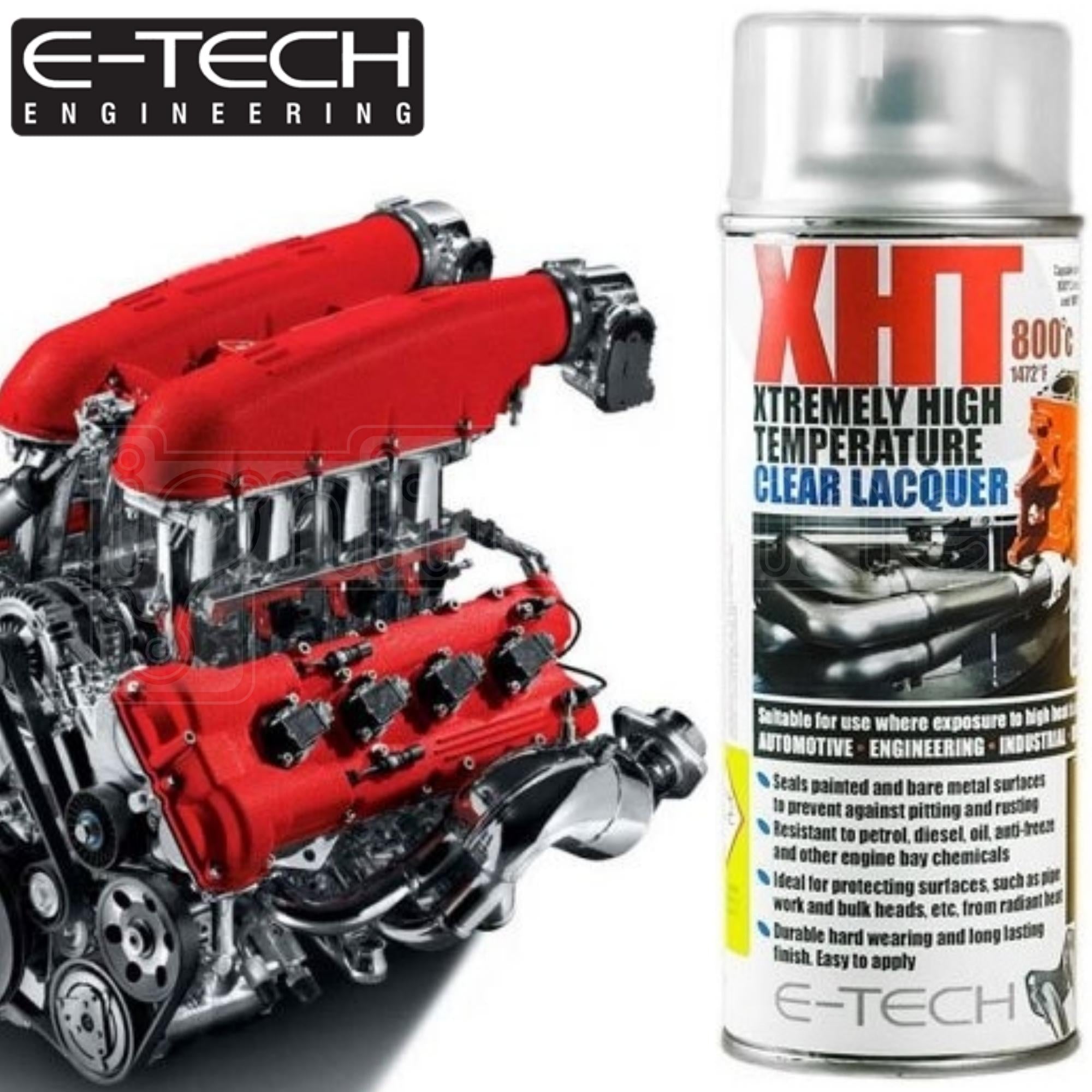 E-TECH XHT Xtremely High Temperature CLEAR Lacquer