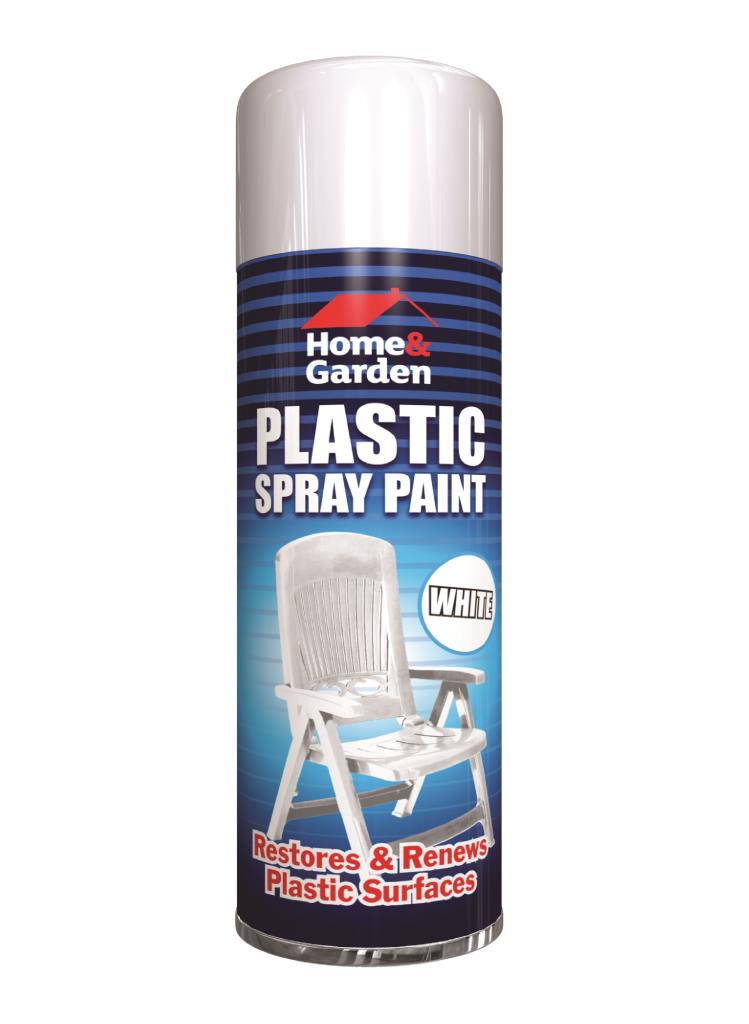Home&Garden Plastic White Spray Paint White 300ml