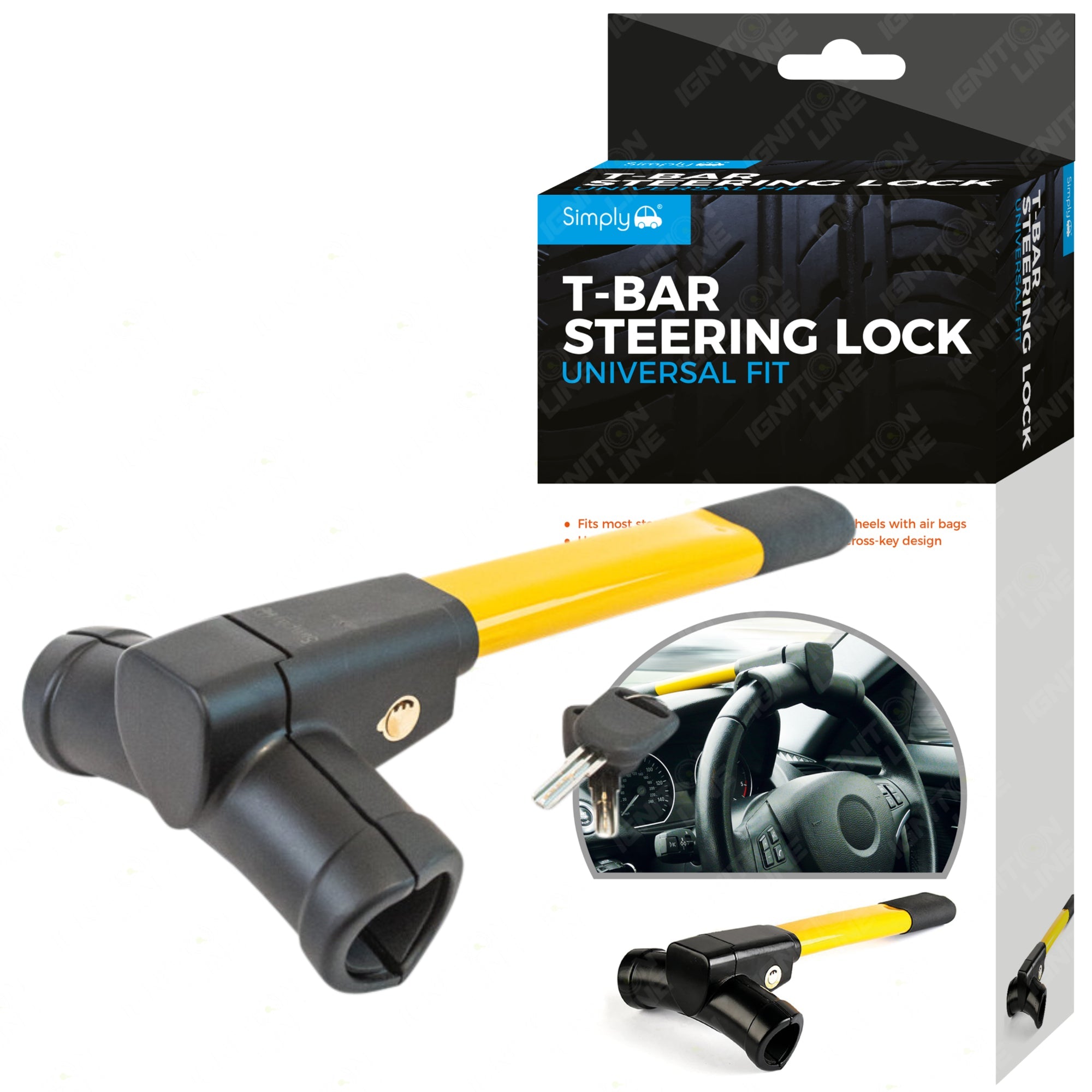 Simply T-Bar Steering Wheel Lock