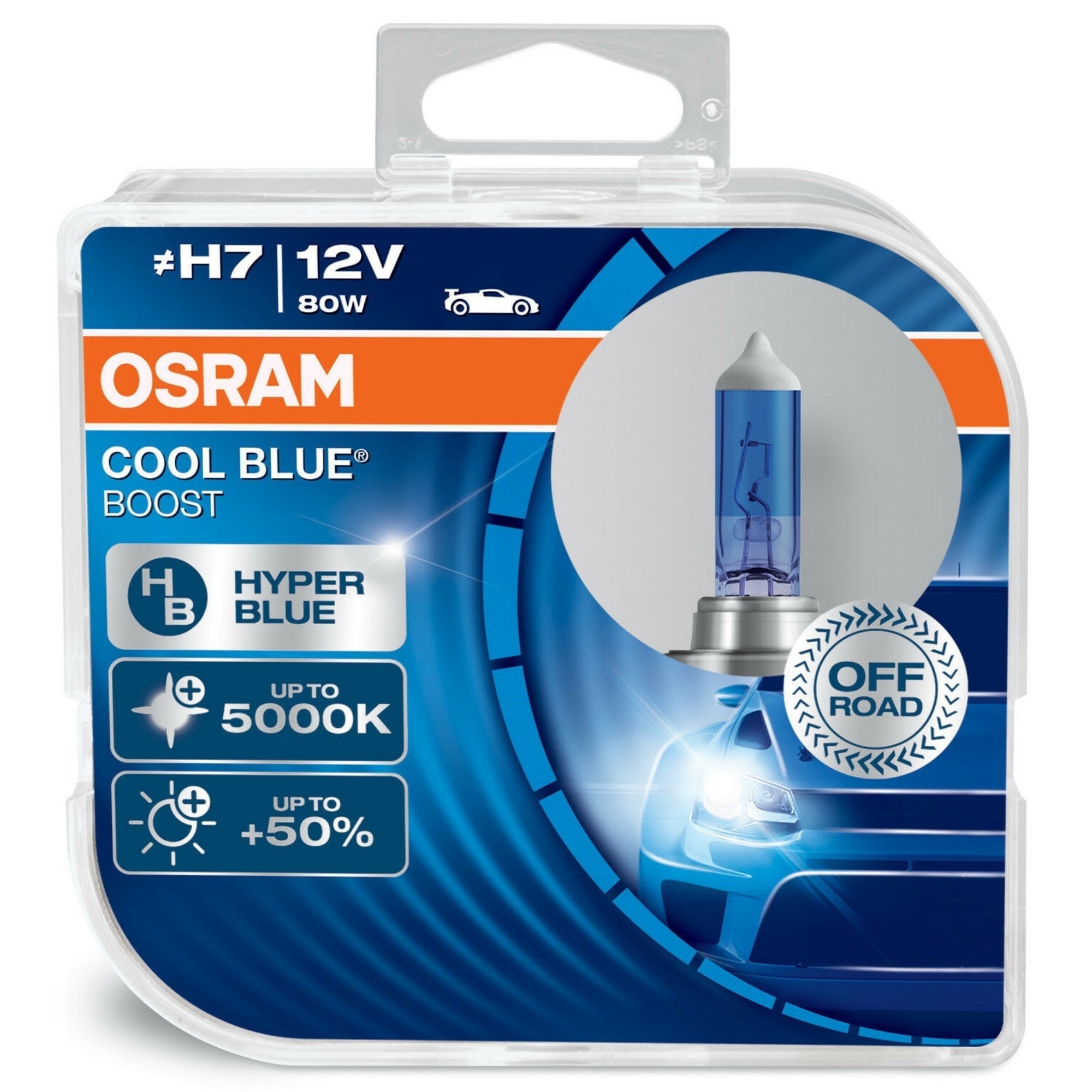 OSRAM H7 12V 80W Cool Blue Boost Twin Pack