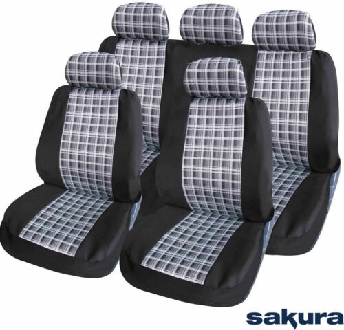 Car Seat Cover Set To Fit Chrysler Grand Voyager, 9 Piece Set Sparco  Washable