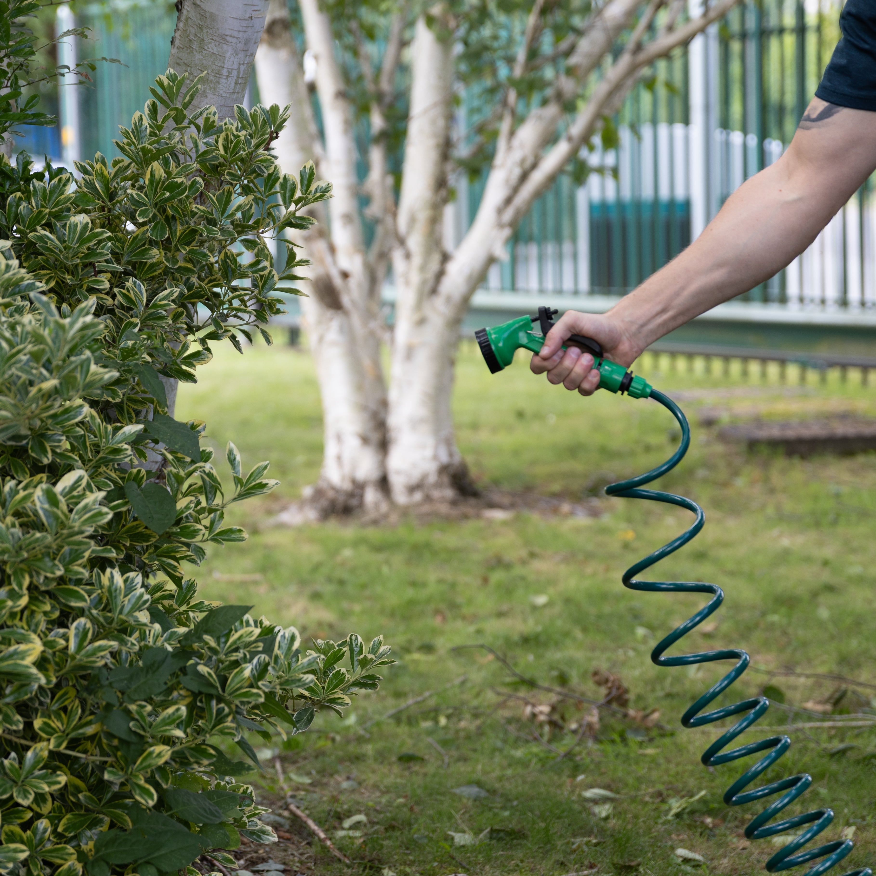 10M Coiled Hose With Plastic Fittings