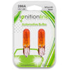 Ignitionline 286 Amber 12V 1.2W Dashboard & Panel Wedge Bulbs (Twin Pack)