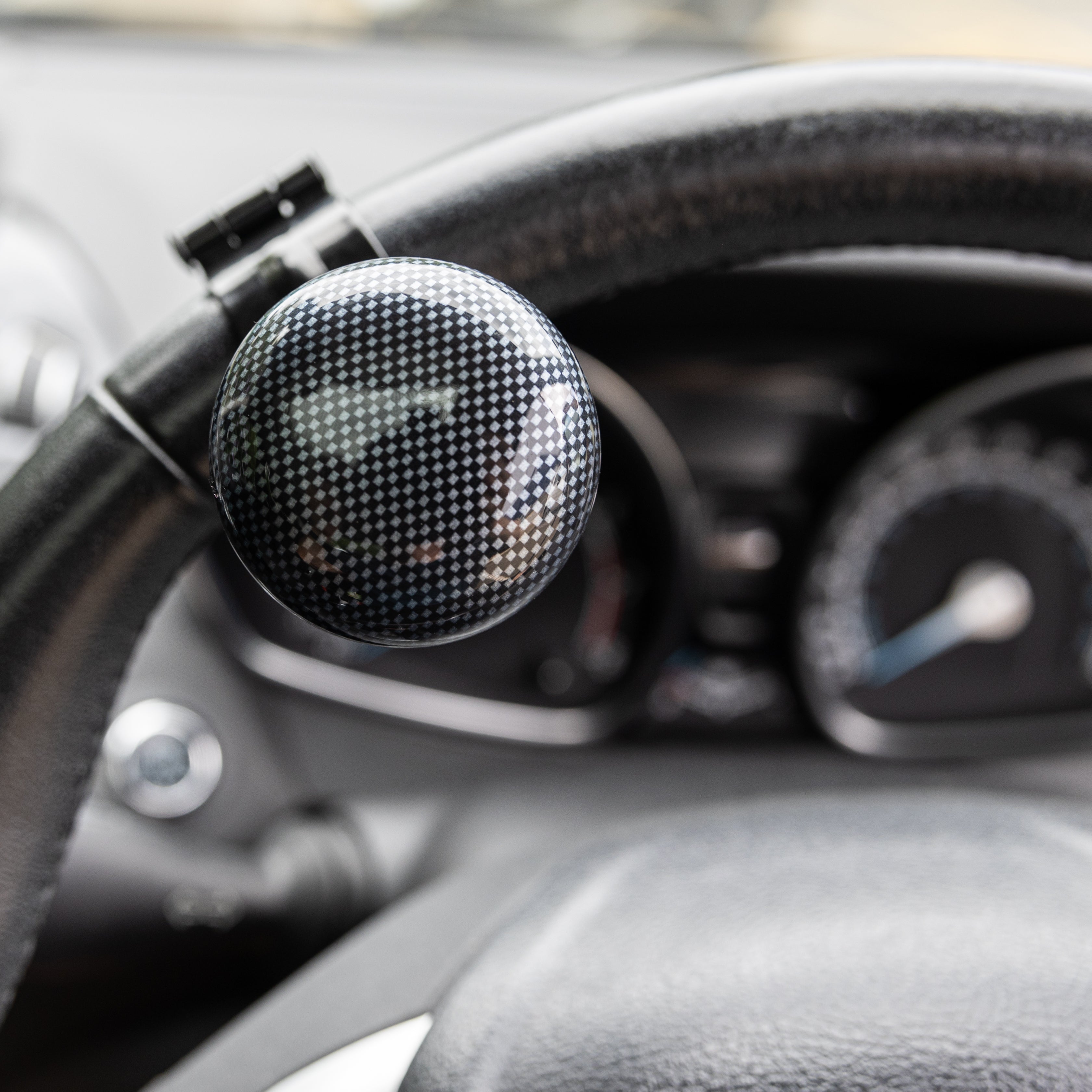 Steering Wheel Knob Carbon