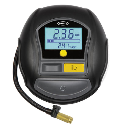 Ring Rapid Digital Tyre Inflator With Quick Set Auto Stop (Premium)