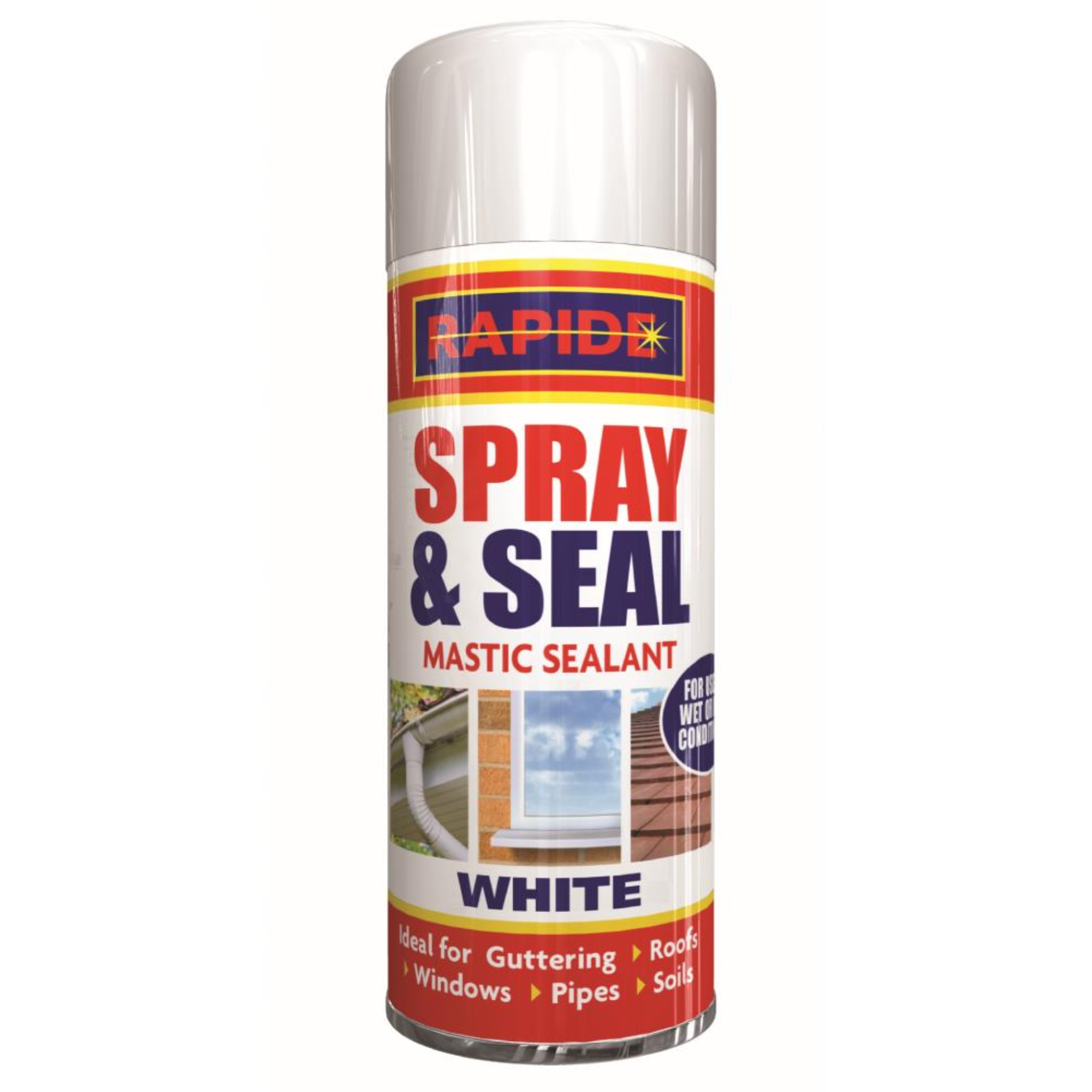 Rapide Spray And Seal Mastic Sealant White 300ml