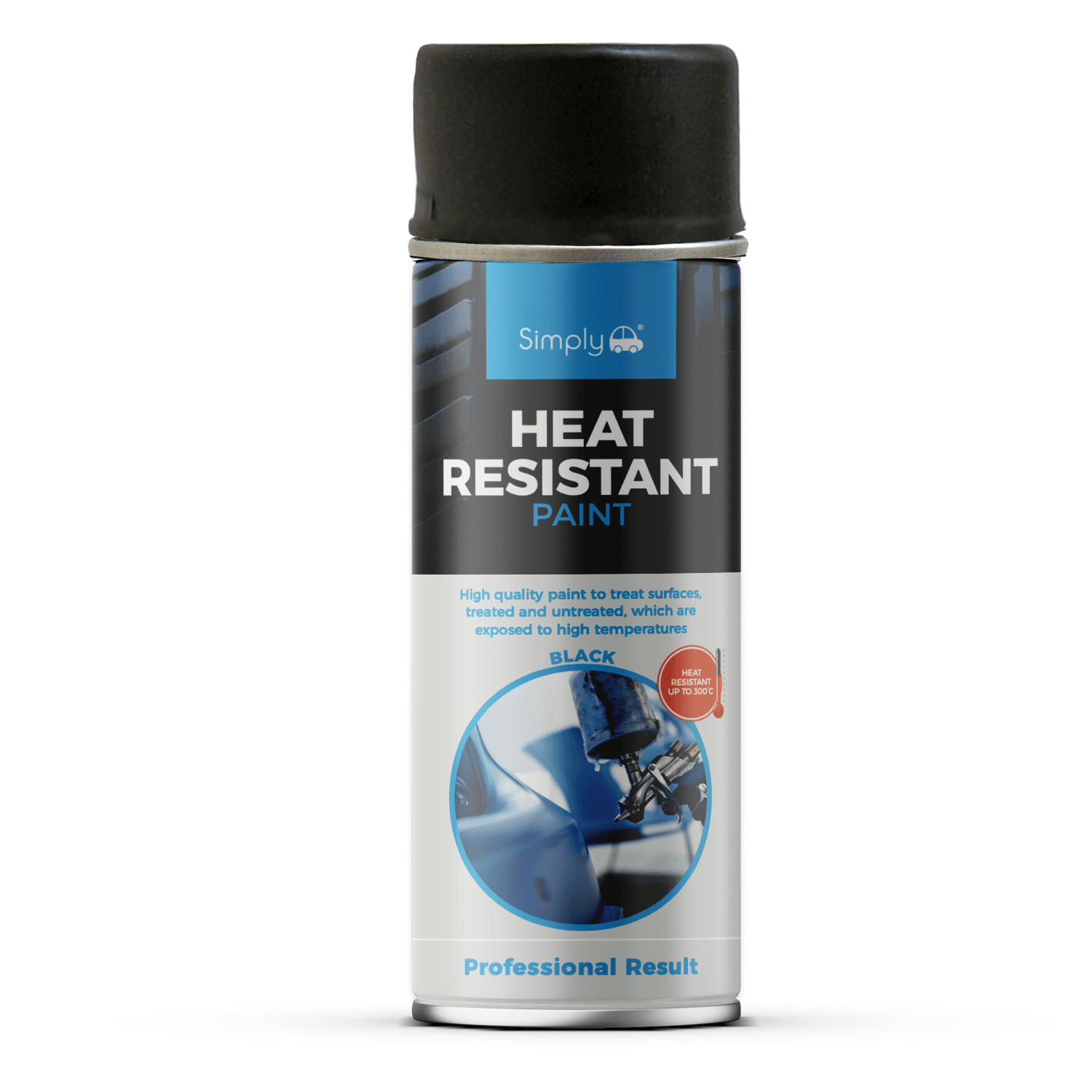 Simply Auto 400ml Black Heat Resistant Spray