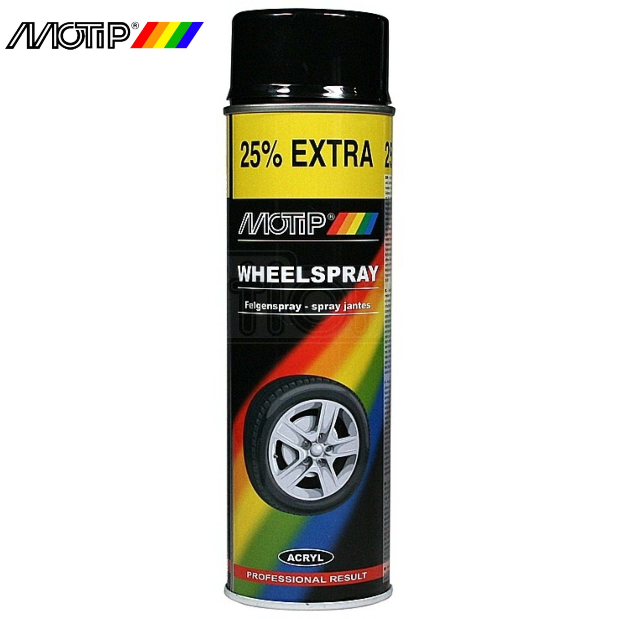 Motip Wheel Spray Black 500ml