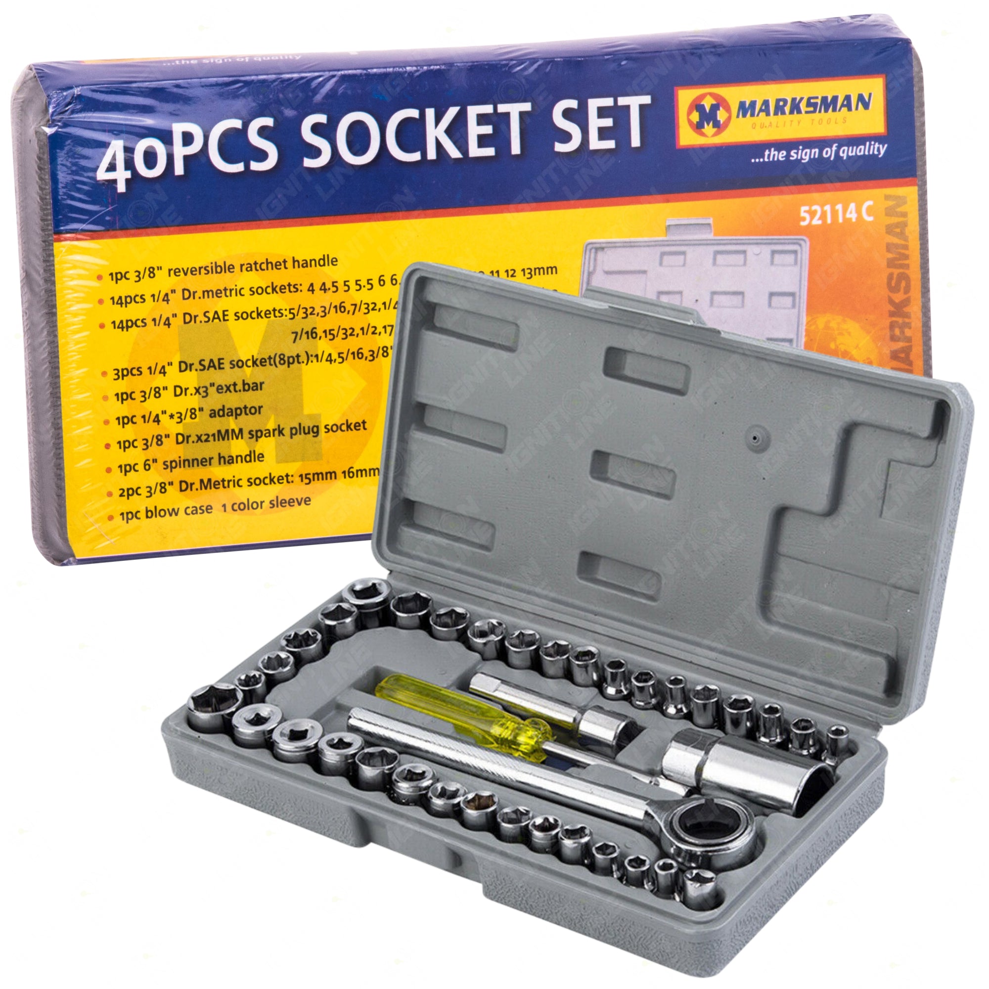 Marksman 40 Piece Socket Set