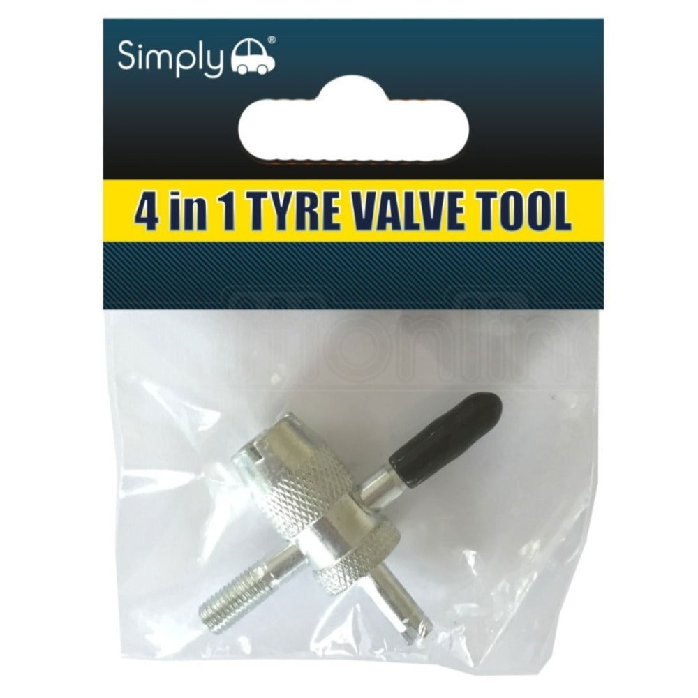 Simply 4 In 1 Tyre Valve Tool