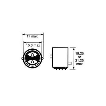 Led380G Led 12V 21/5W P21/5W Brake & Tail Bayonet Bulbs (Twin Pack)