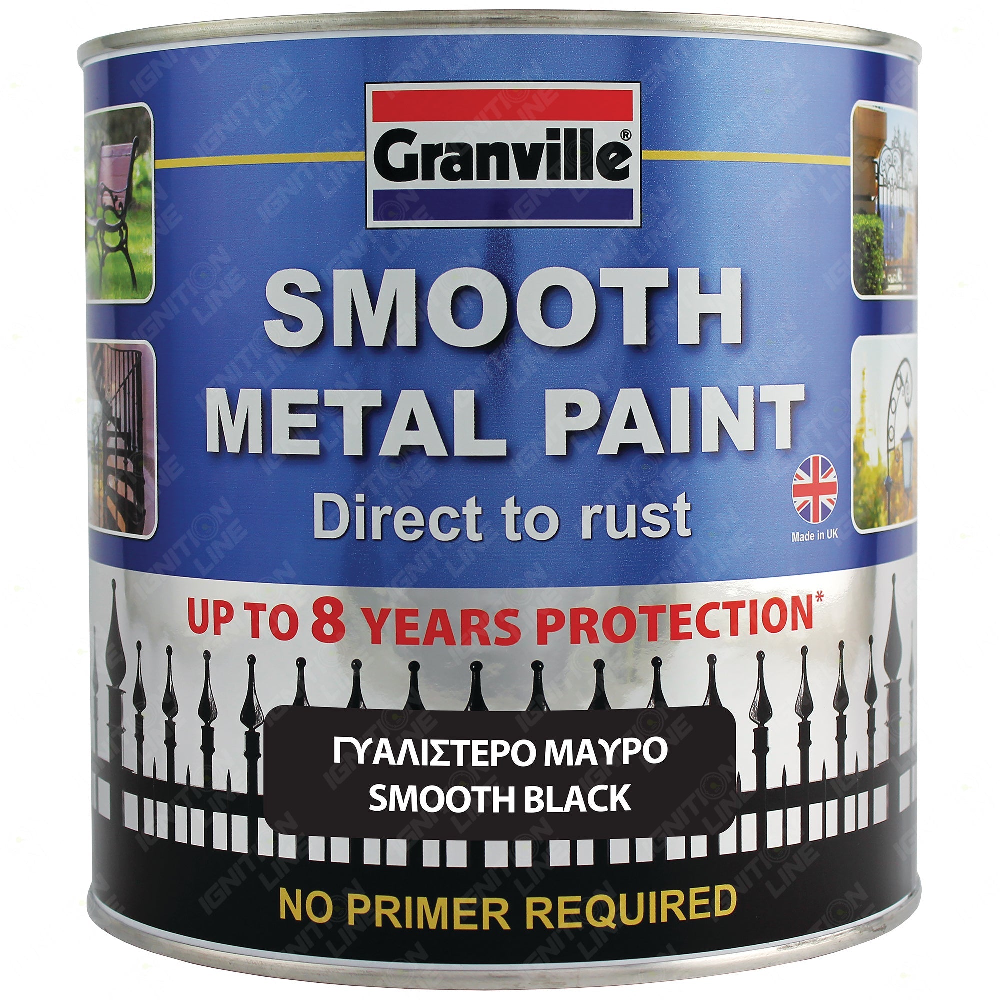 Granville Smooth Metal Paint Black 2.5L