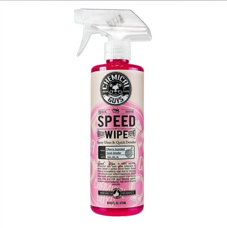 Chemical Guys Speed Wipe Gloss Quick Detailer Spray 16Oz Cherry Shine