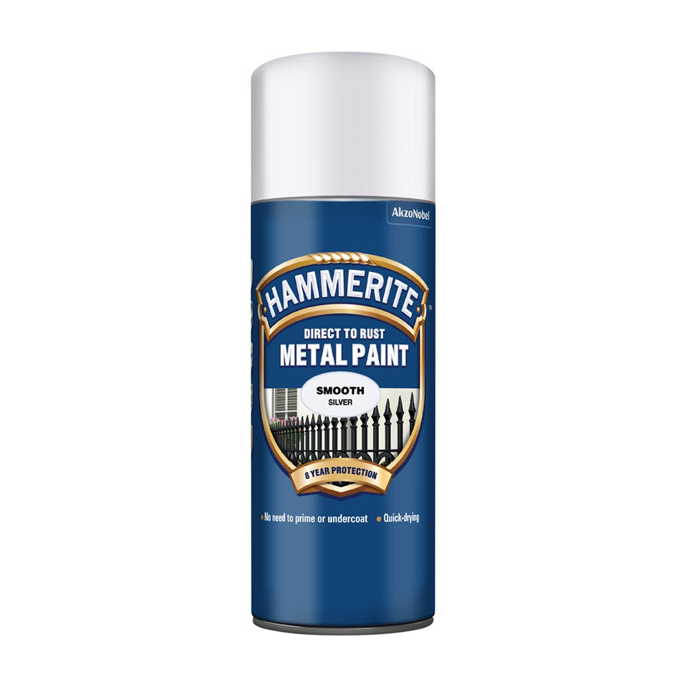 Hammerite Metal Paint Smooth Silver Aero 400ml