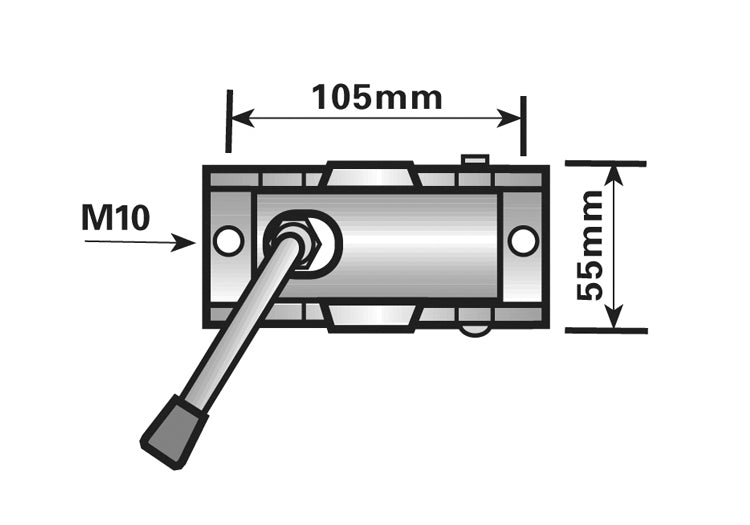 Maypole 34Mm Standard Duty Split Clamp