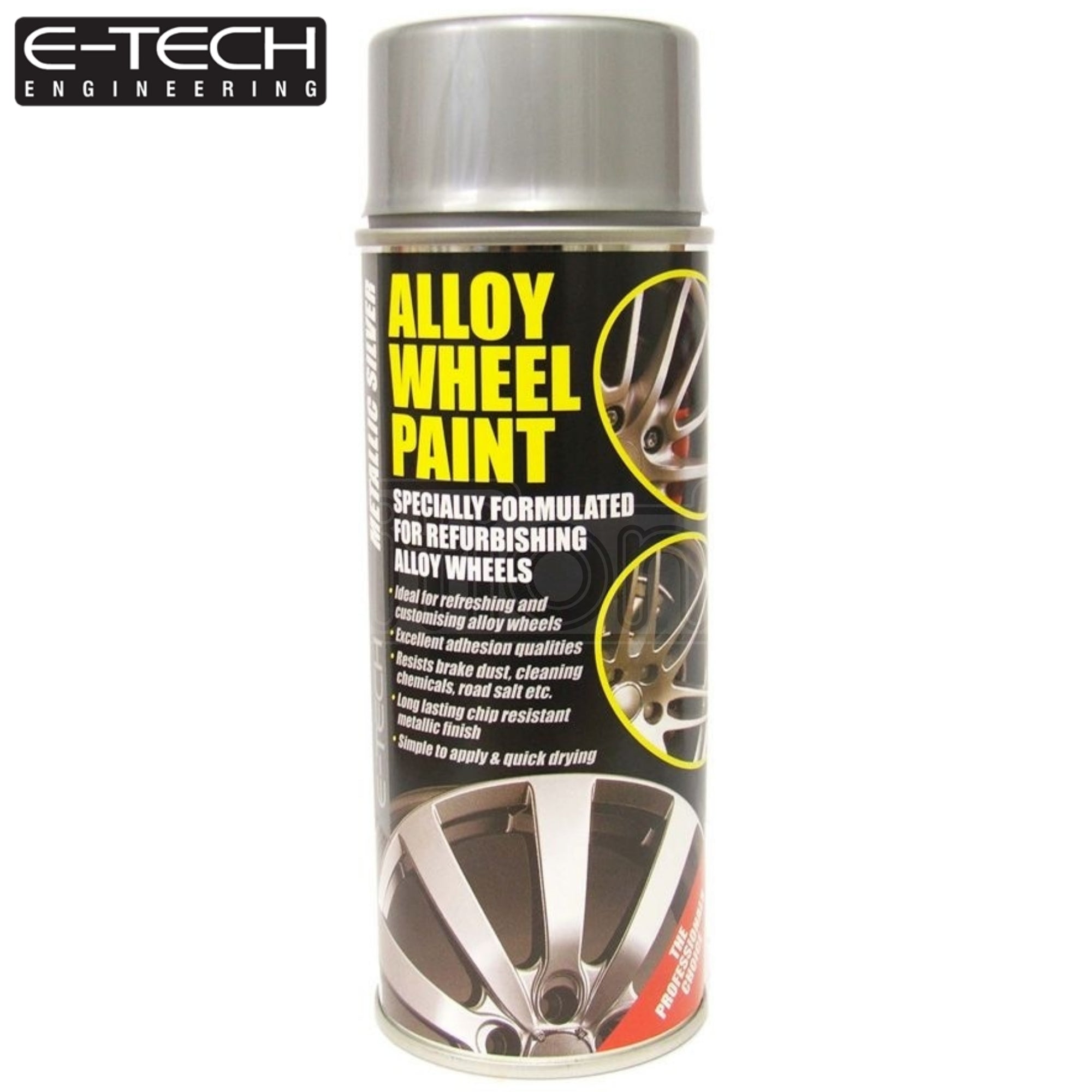 E-TECH Alloy Wheel Paint 400ml - Metallic Silver