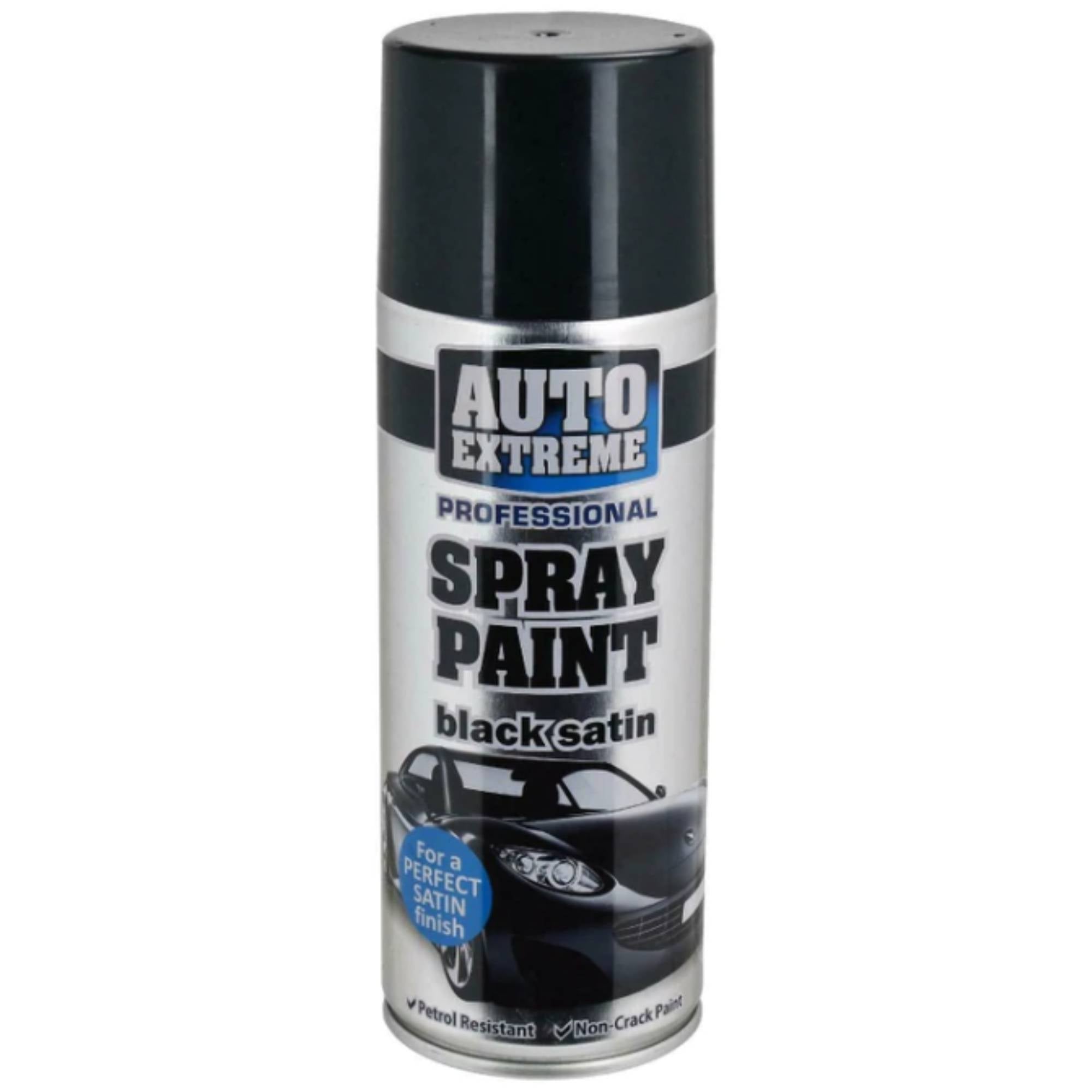 Auto Extreme Black Satin Spray Paint 400ml