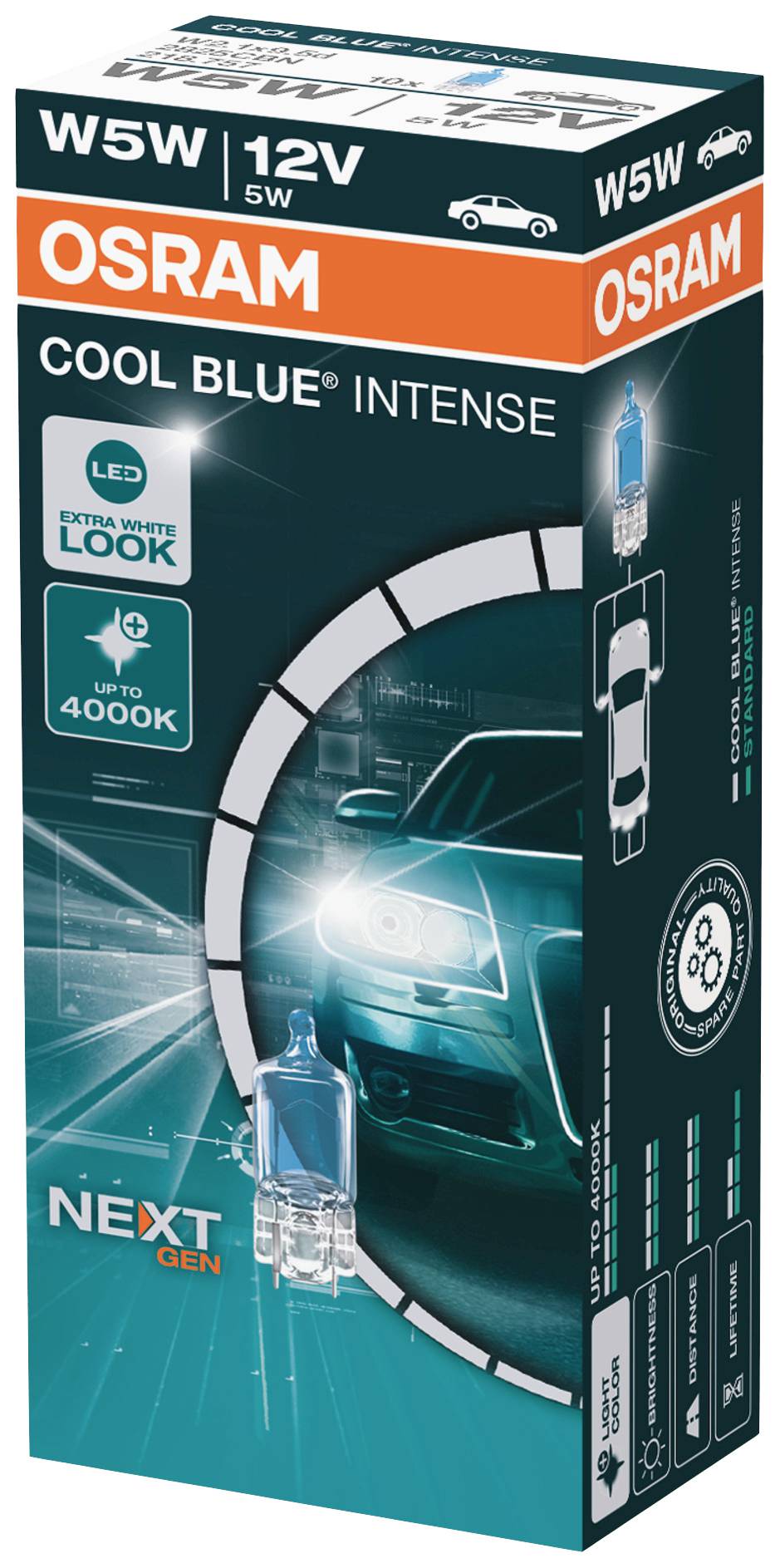 10 X Osram W5W Cool Blue Intense (Next Gen)