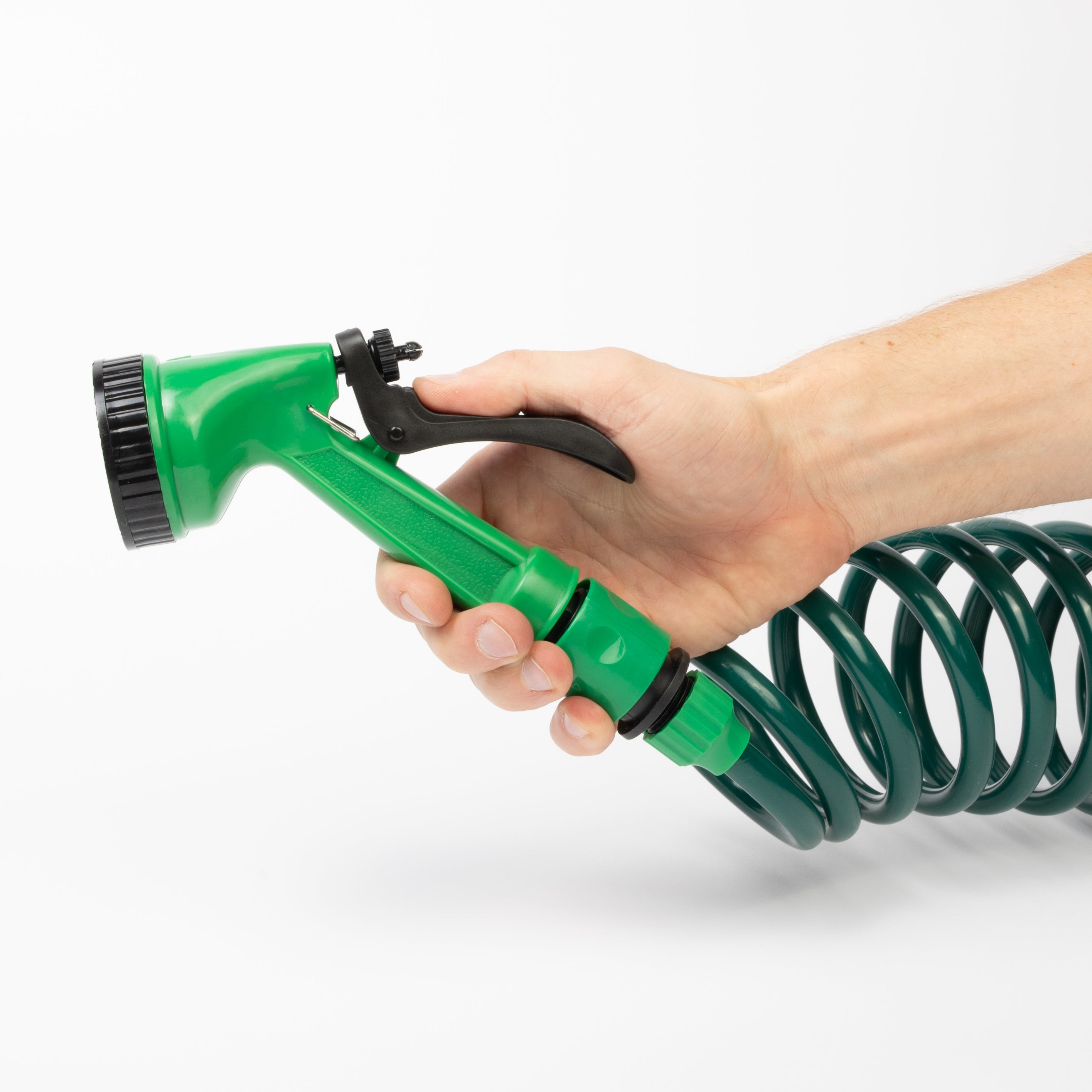 10M Coiled Hose With Plastic Fittings