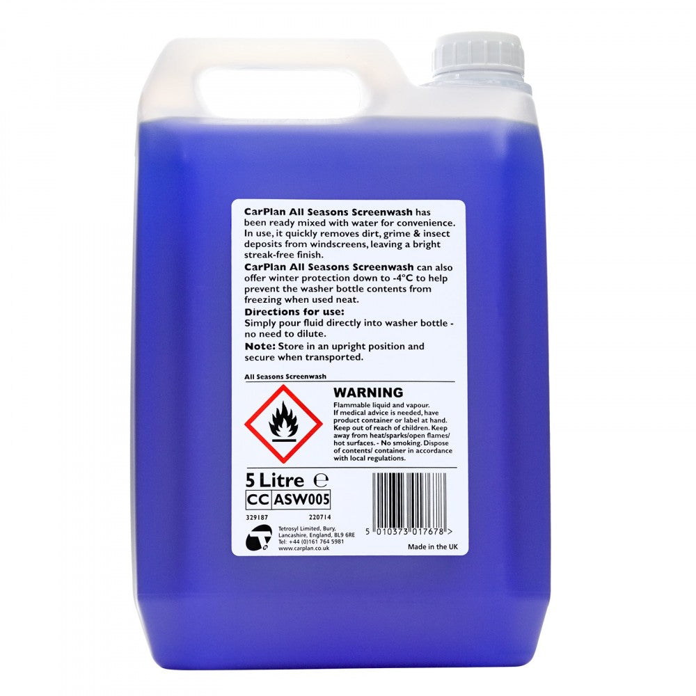 Carplan All Seasons Screenwash Ready-Mixed 5L