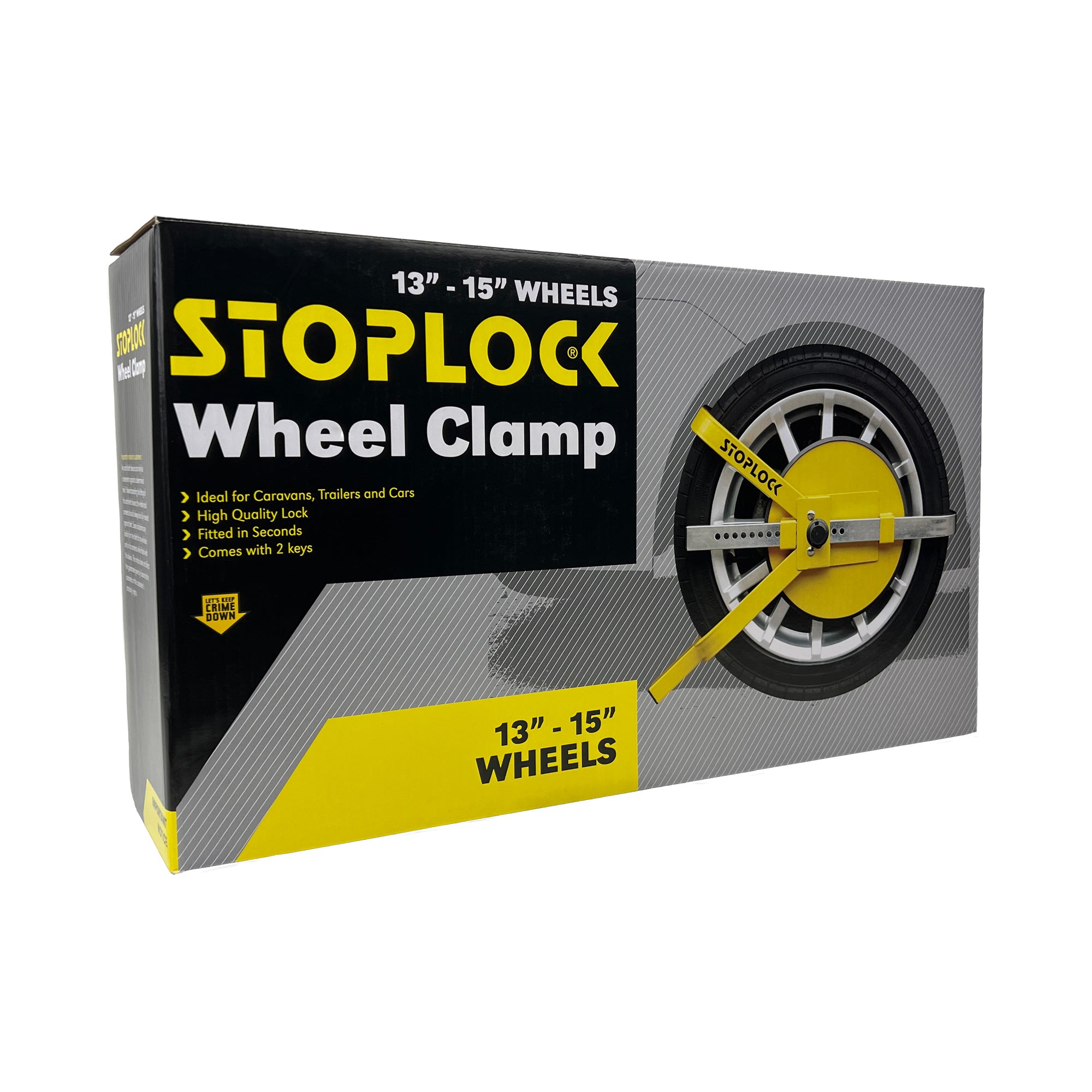 Stop Lock Wheel Clamp For 13-15" Wheels