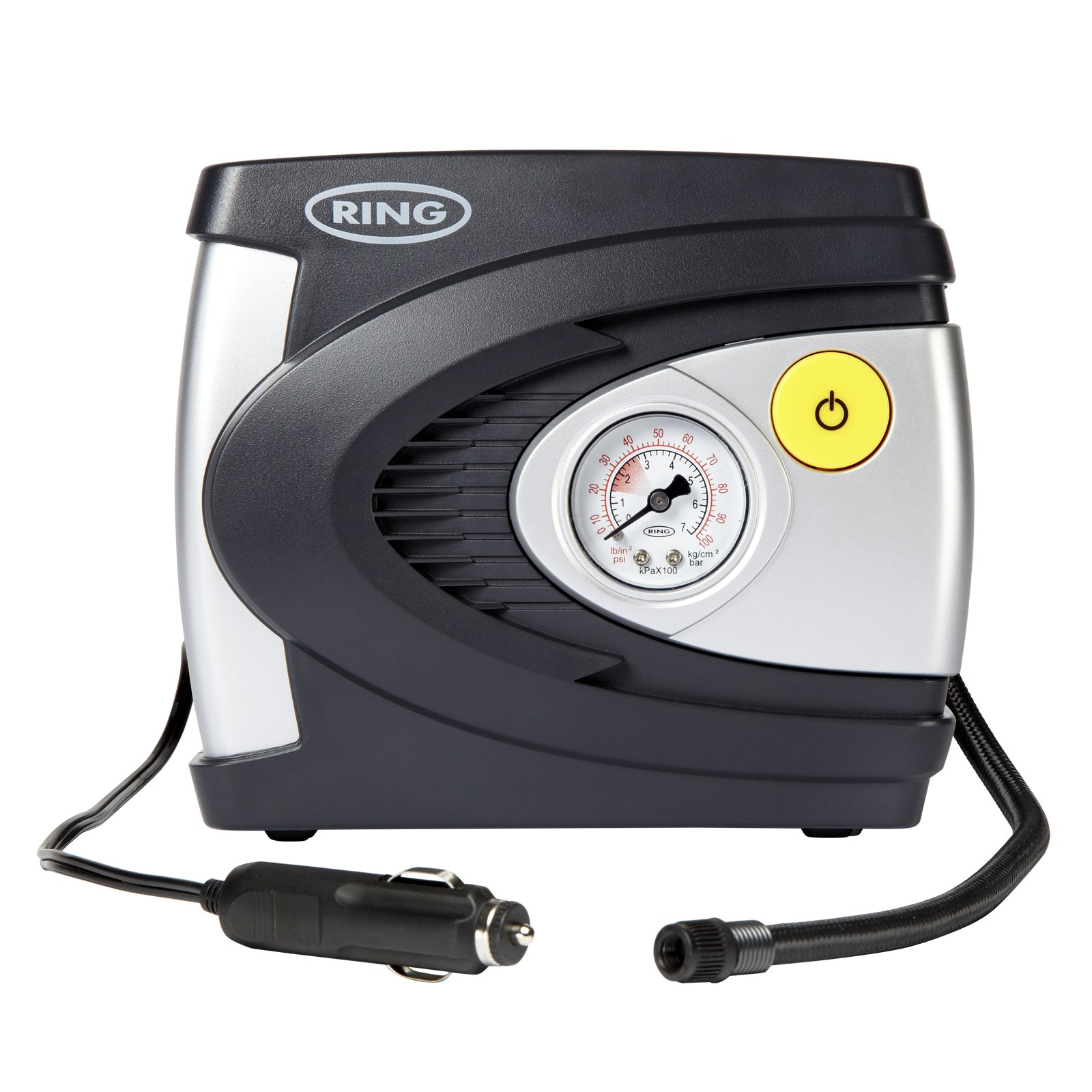 Ring RAC610 Analogue Tyre Inflator with adapters