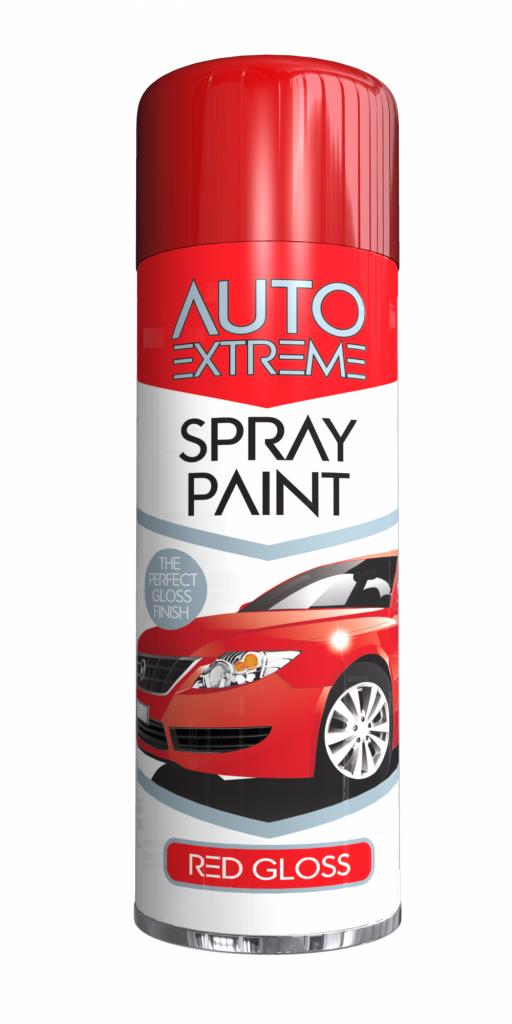 Auto Extreme Red Gloss Spray Paint 250ml
