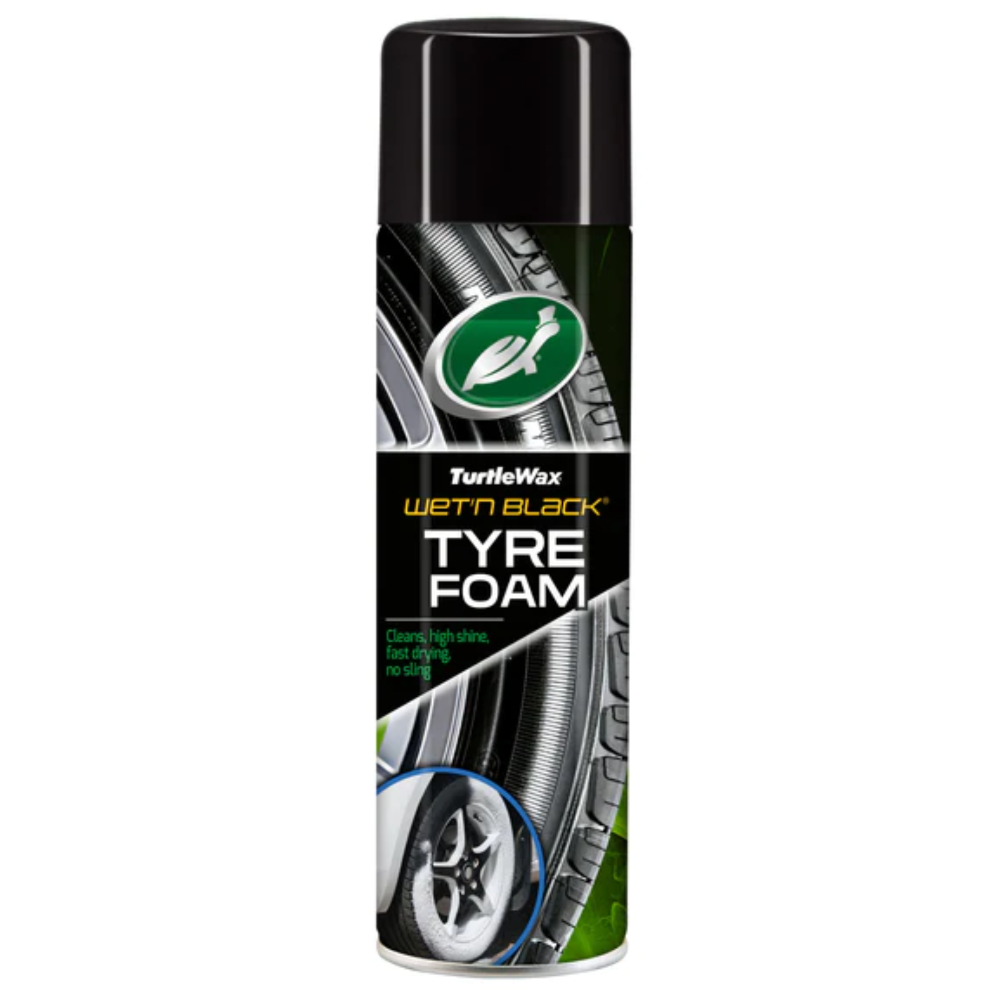 Turtle Wax Wet 'N' Black Tyre Foam 500ml Aero