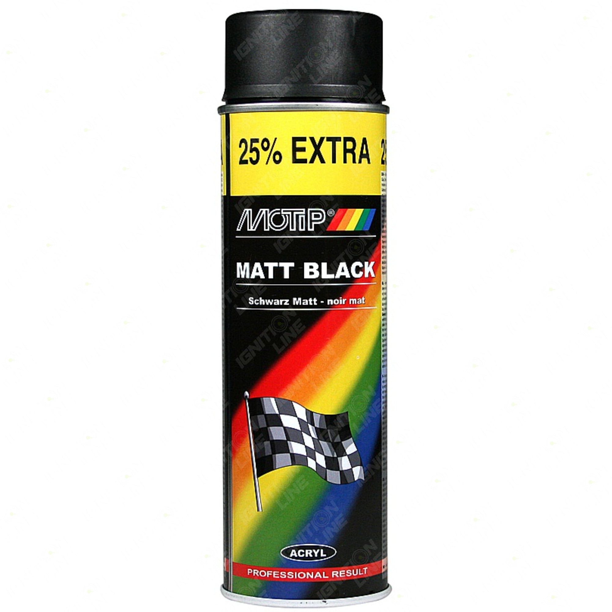 Motip Matt Black Spray 500ml